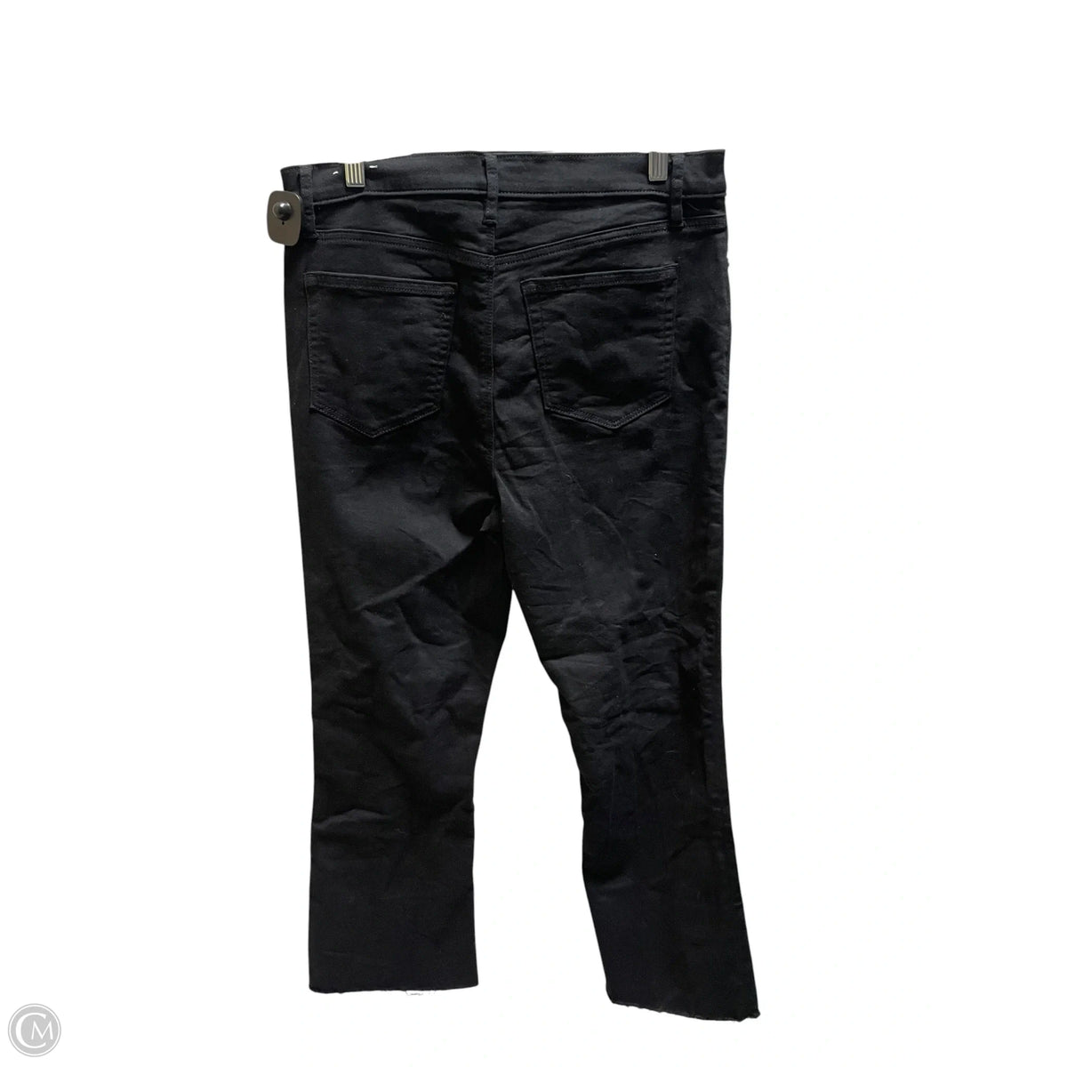 Jeans Straight By Loft In Black Denim, Size: 10