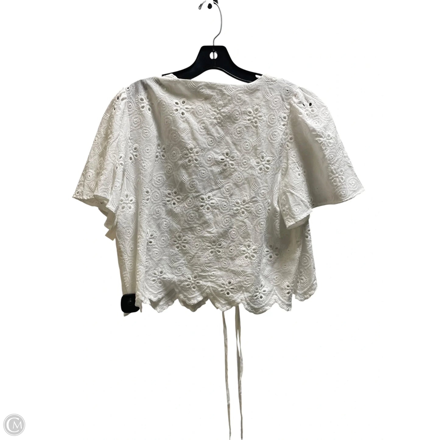 Top Short Sleeve By Trendy Queen In White, Size: S