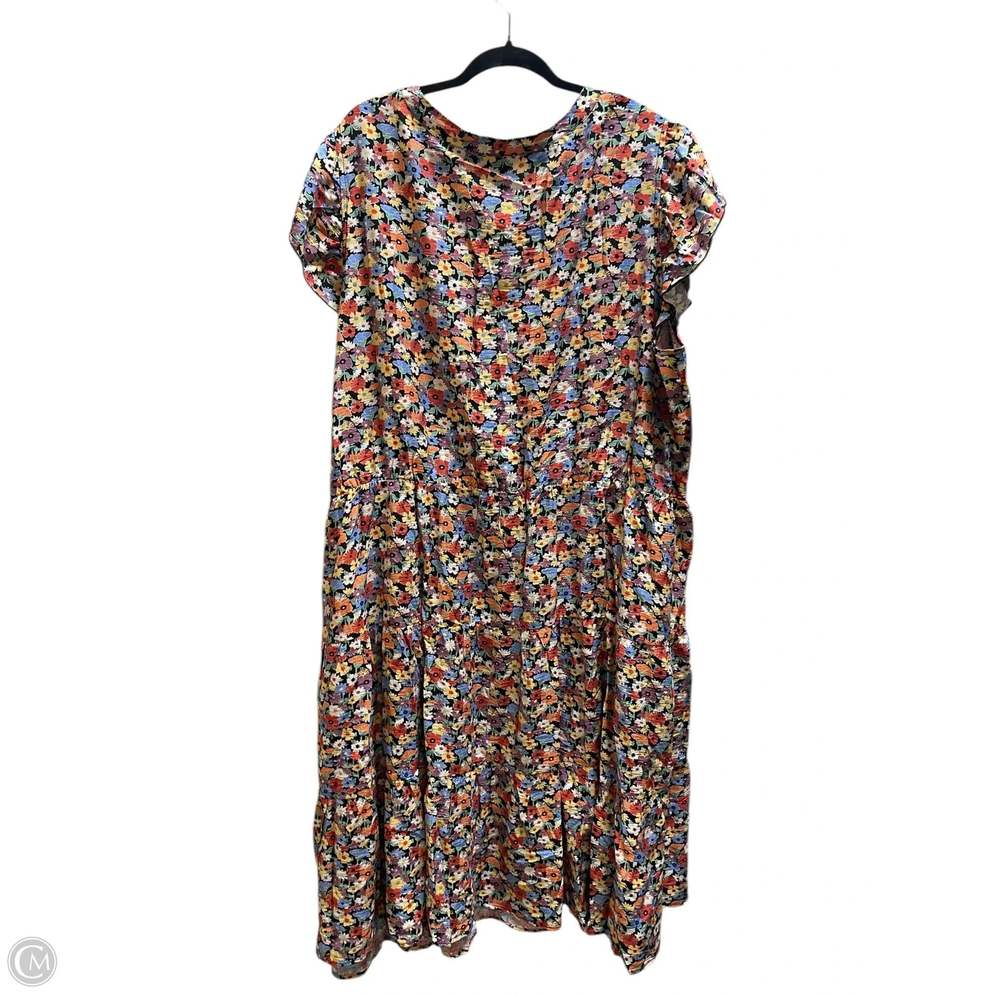 Dress Casual Short By Bloomchic In Floral Print, Size: 4x