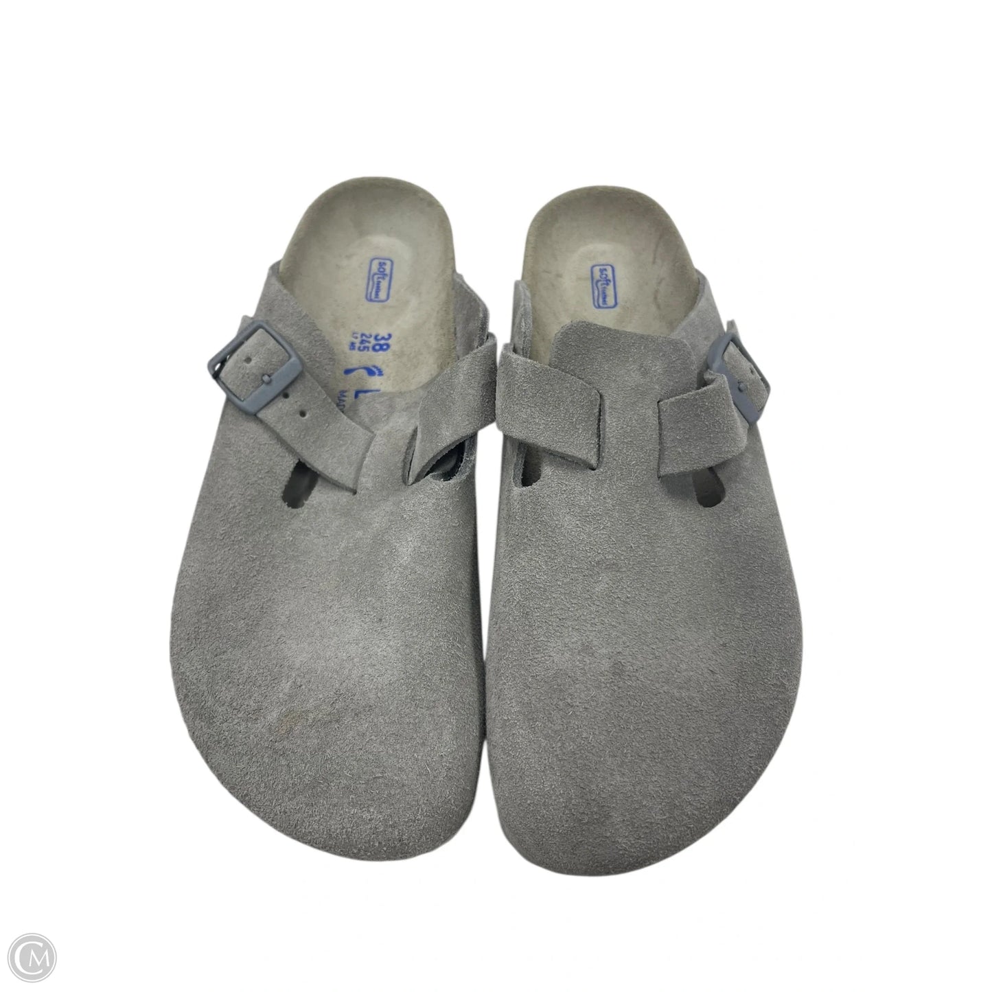 Shoes Flats By Birkenstock In Grey, Size: 7