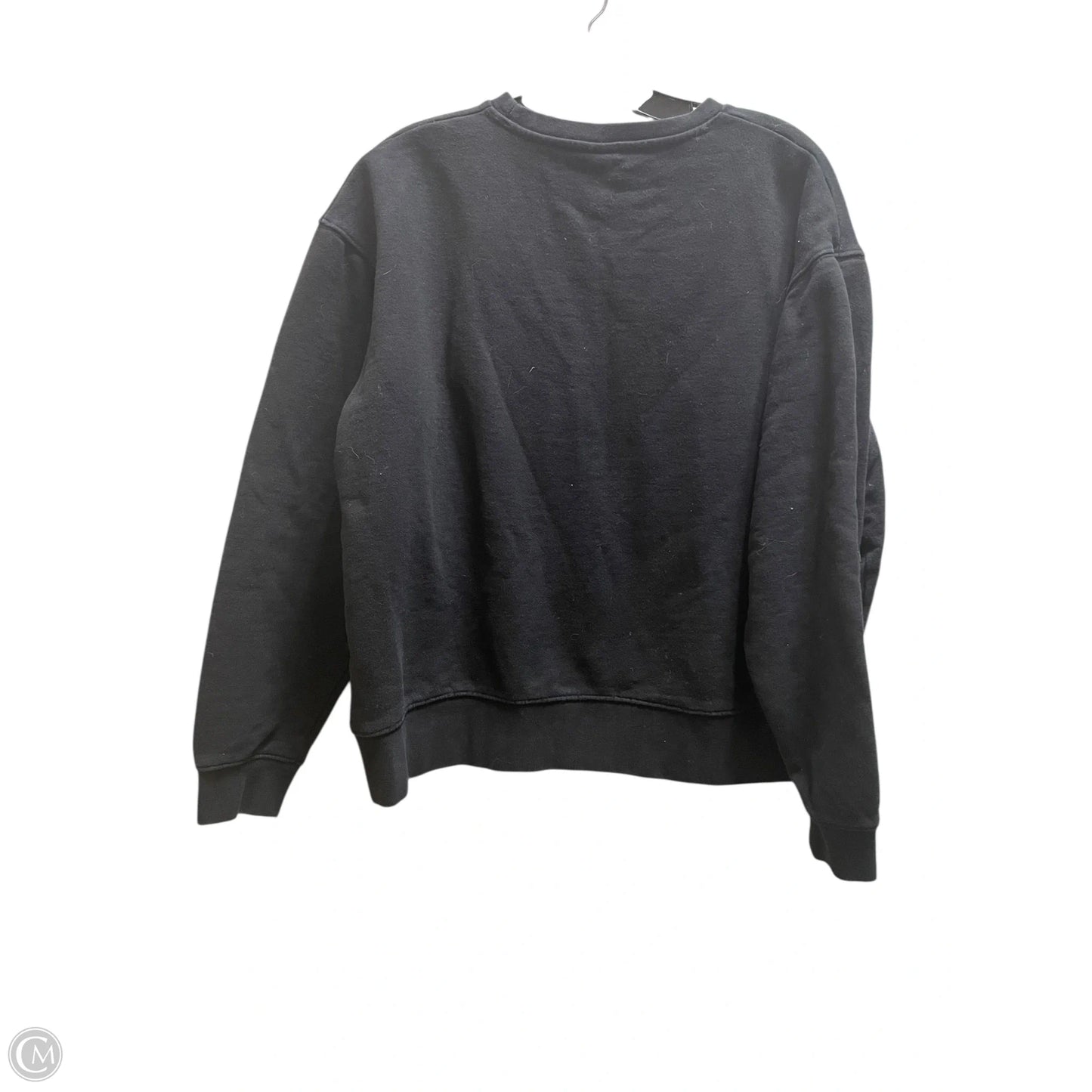 Sweatshirt Crewneck By Zara In Black, Size: L