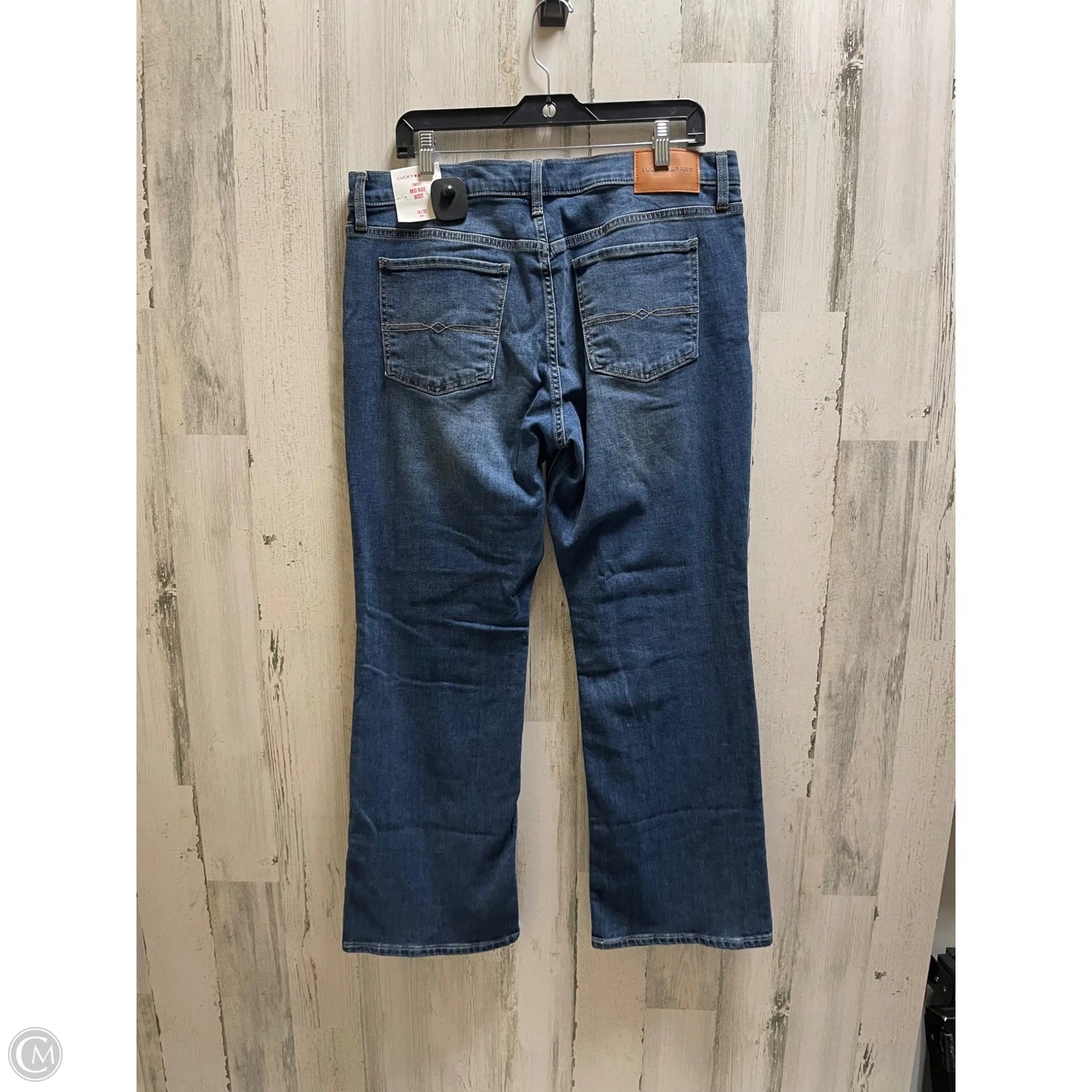 Jeans Boot Cut By Lucky Brand In Blue Denim, Size: 14