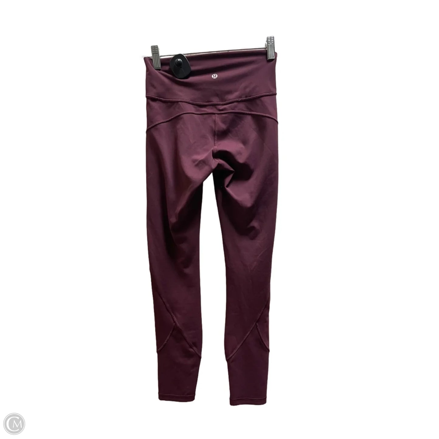 Athletic Leggings By Lululemon In Maroon, Size: 4