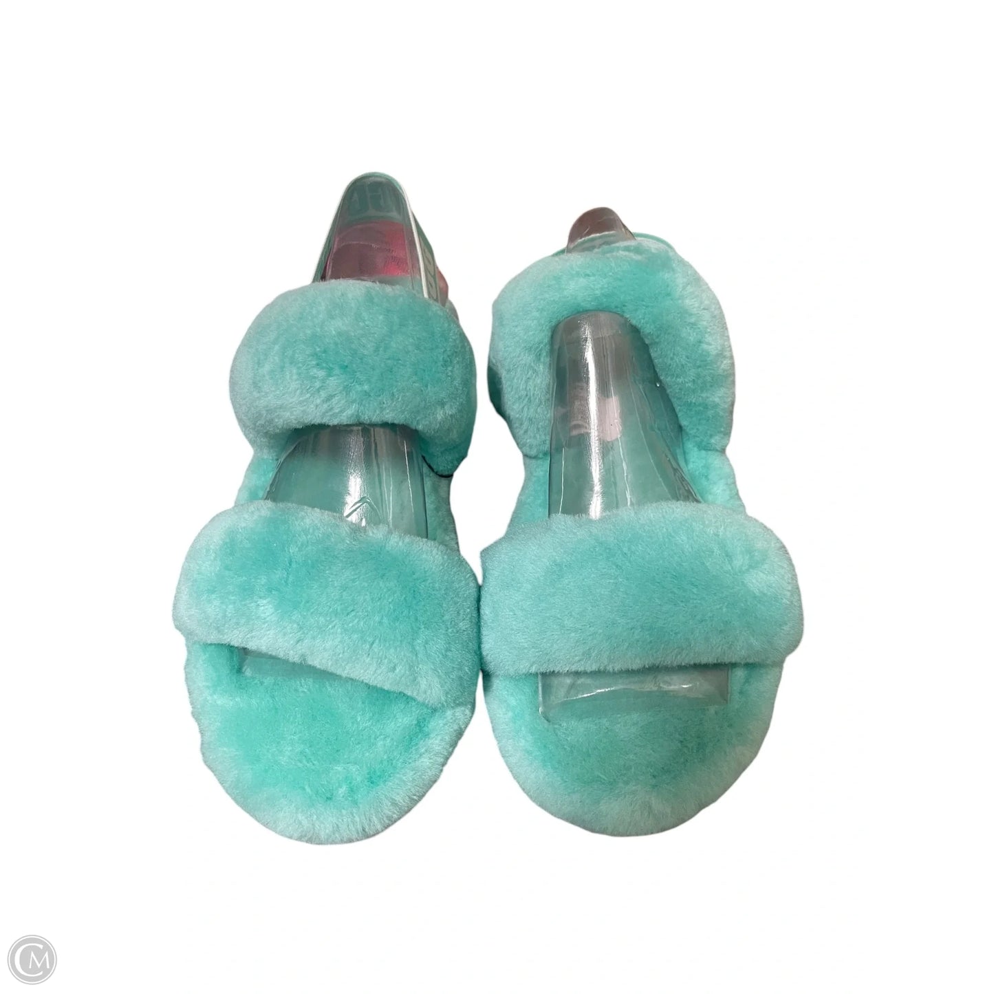 Slippers Designer By Ugg In Green, Size: 8