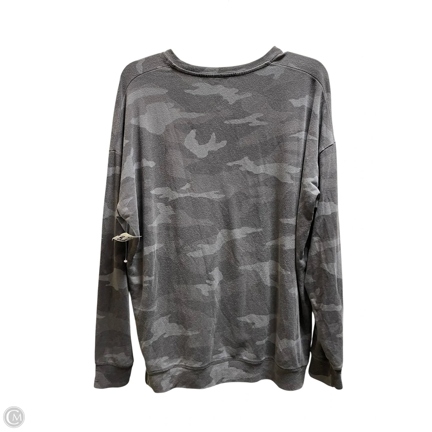 Athletic Top Long Sleeve Collar By Athleta In Camouflage Print, Size: M