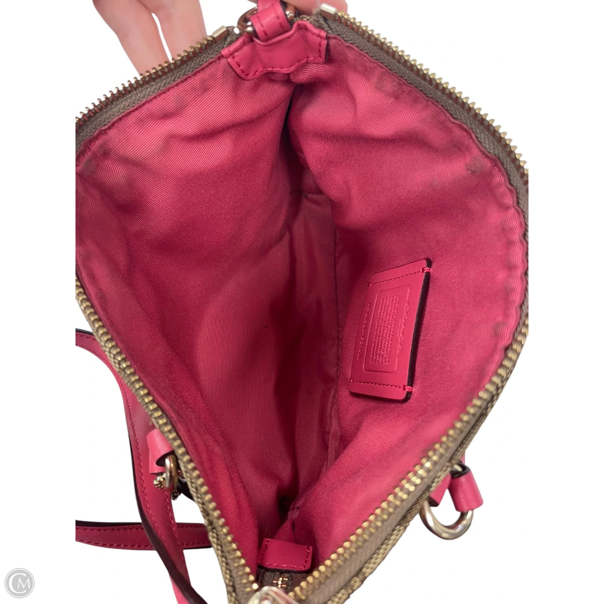 Handbag Designer By Coach, Size: Small