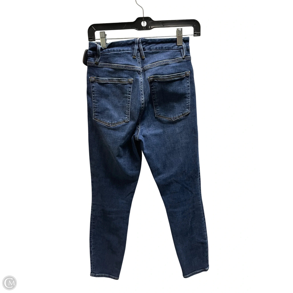 Jeans Skinny By Good American In Blue Denim, Size: 4