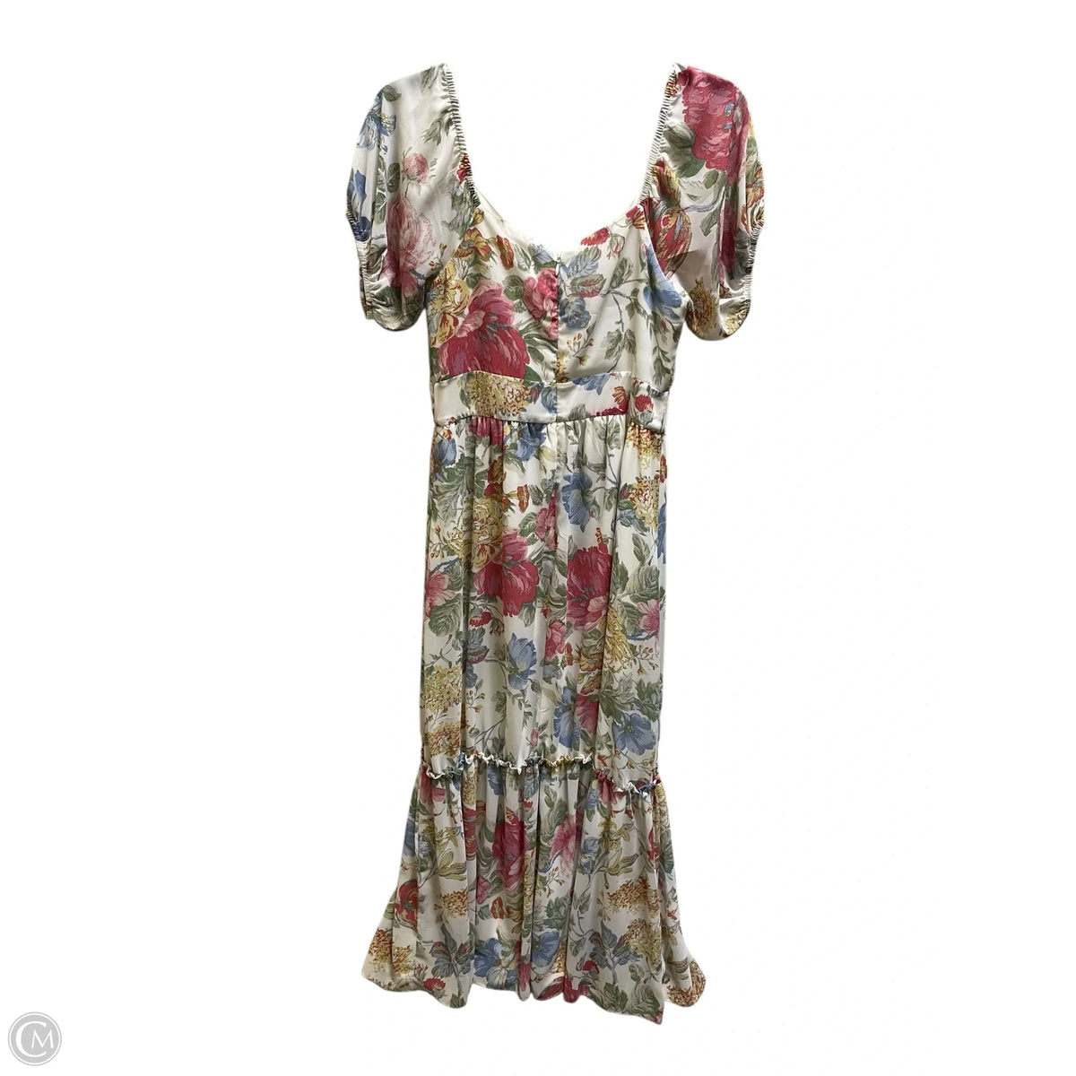 Dress Casual Midi By Wayf In Floral Print, Size: S