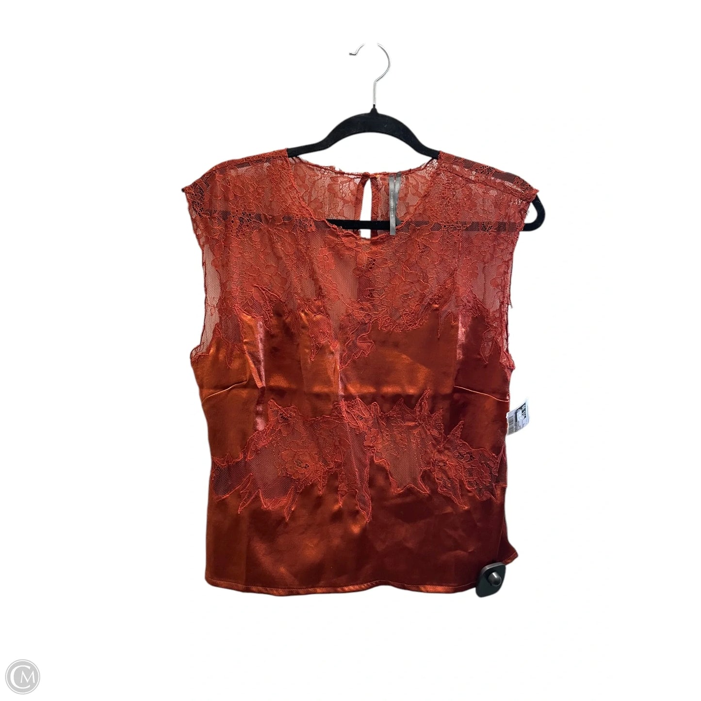 Top Sleeveless By Anthropologie In Orange, Size: M