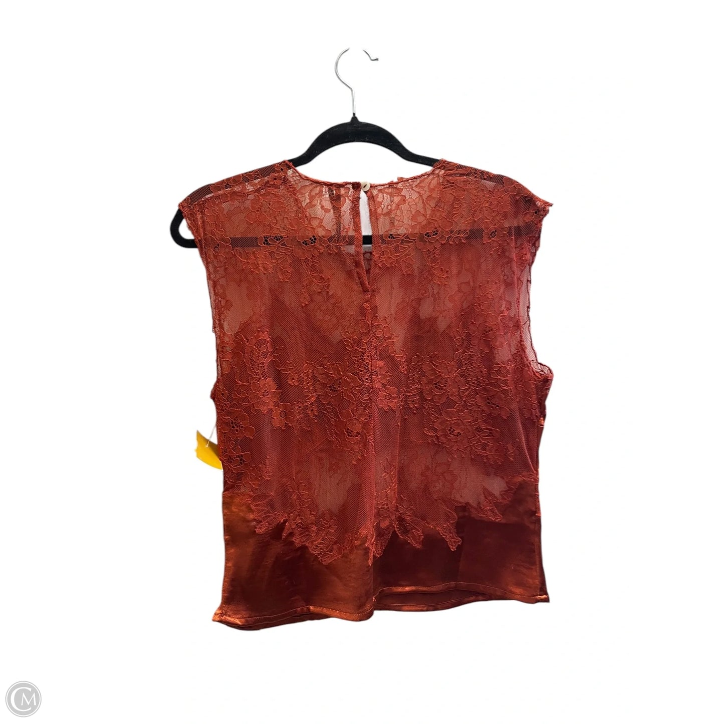 Top Sleeveless By Anthropologie In Orange, Size: M