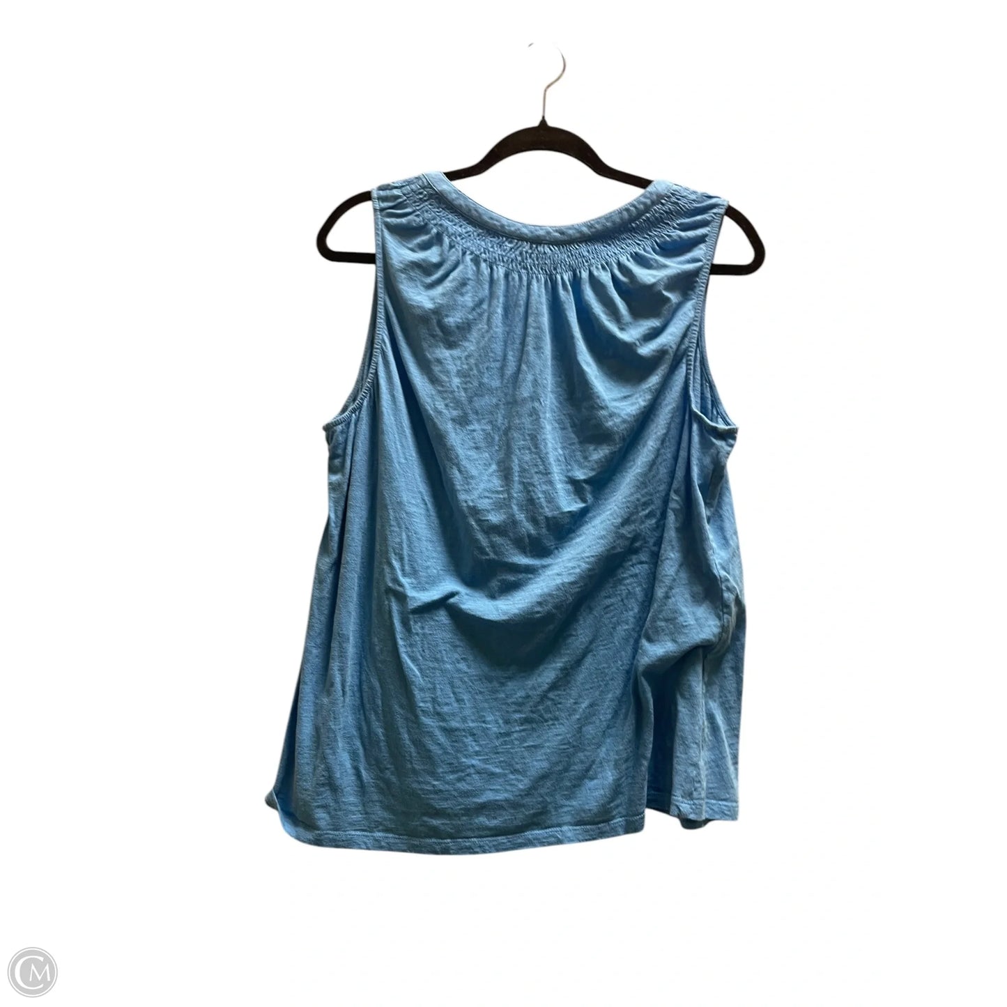 Top Sleeveless Designer By Lilly Pulitzer In Blue, Size: Xl