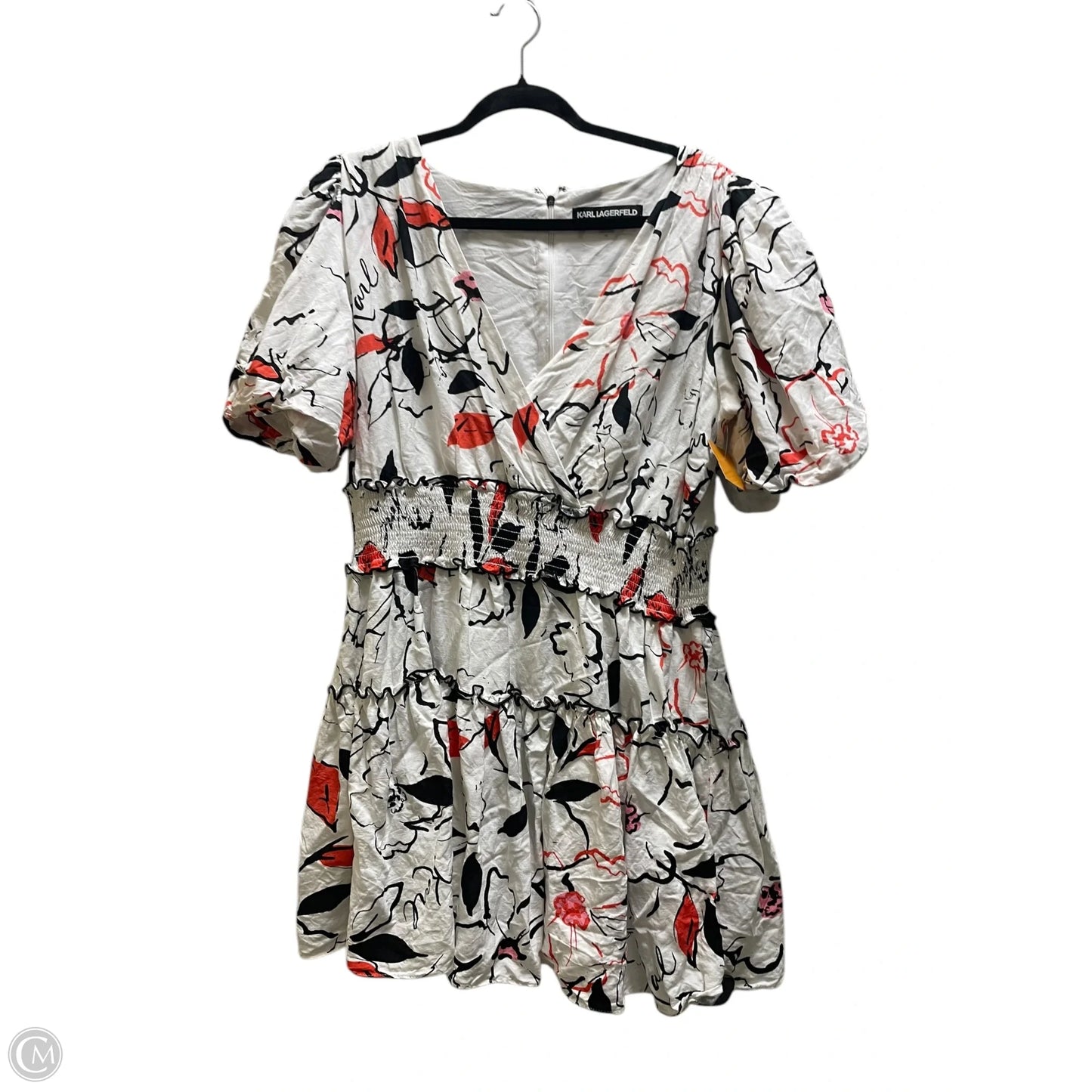 Dress Designer By Karl Lagerfeld In White, Size: 16