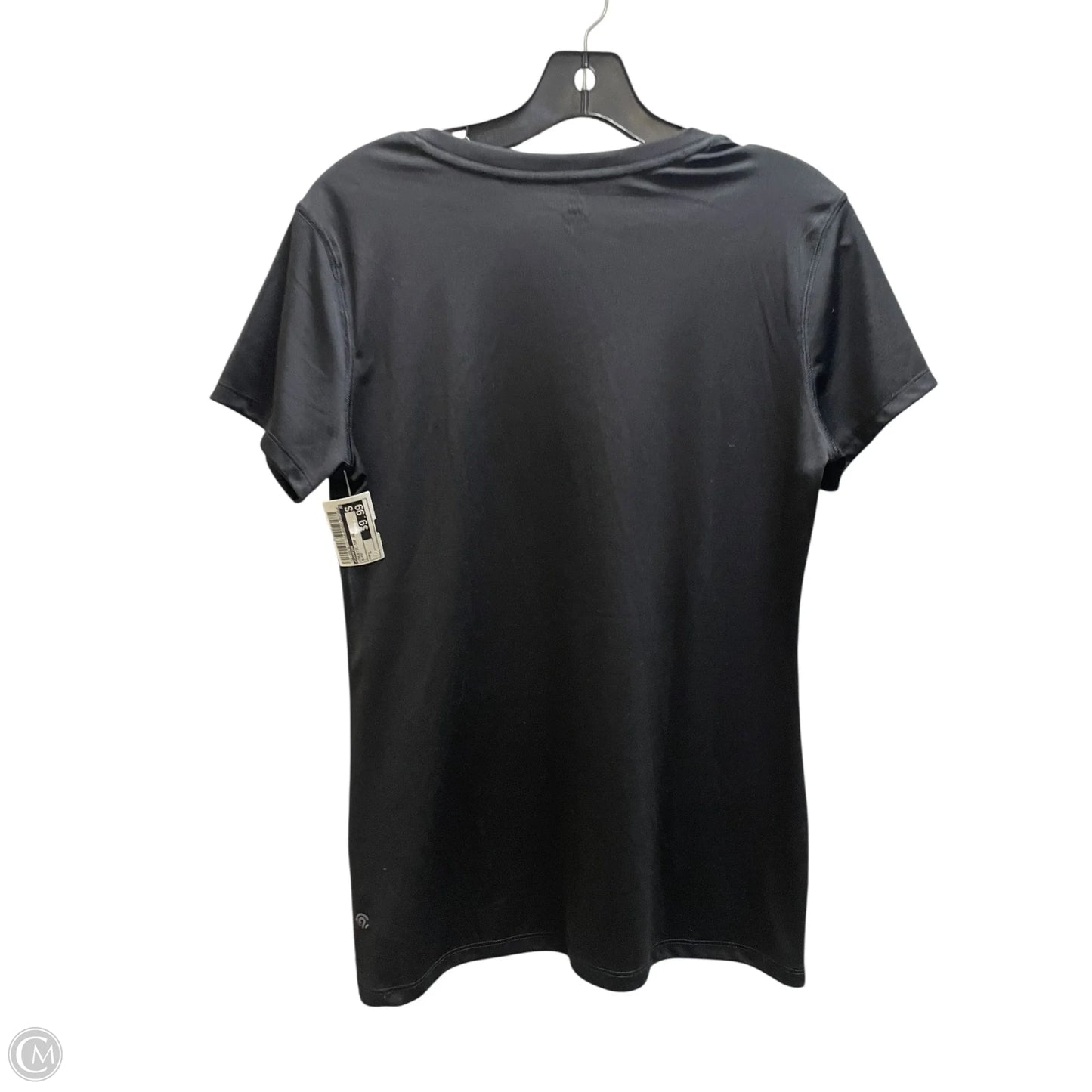 Athletic Top Short Sleeve By Champion In Black, Size: L
