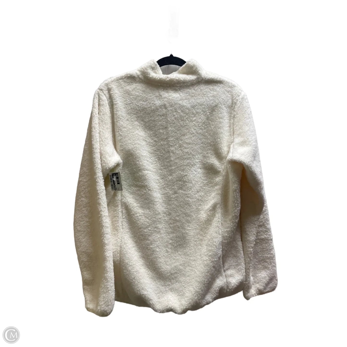 Sweatshirt Collar By Magellan In Cream, Size: L