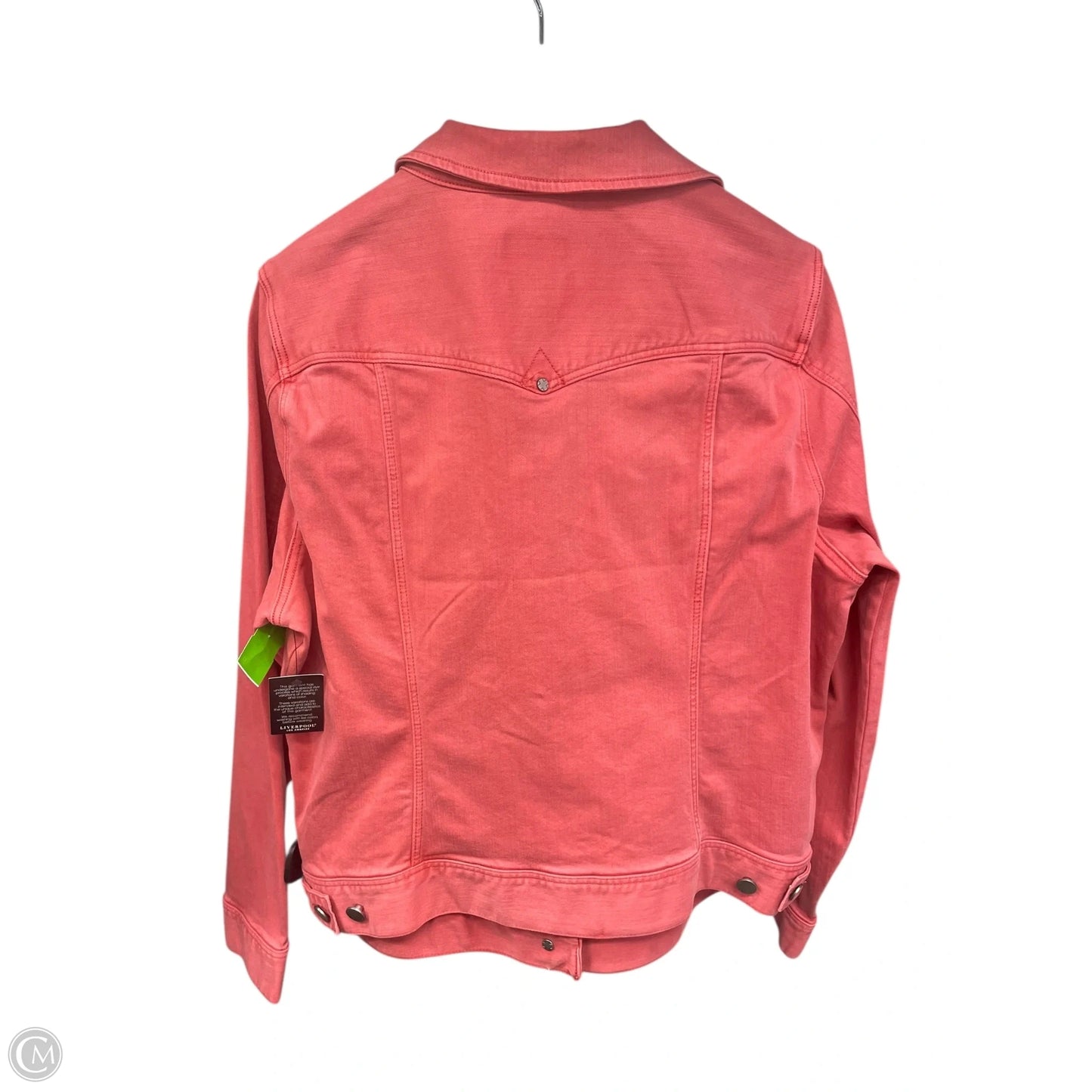 Jacket Denim By Liverpool In Pink, Size: L