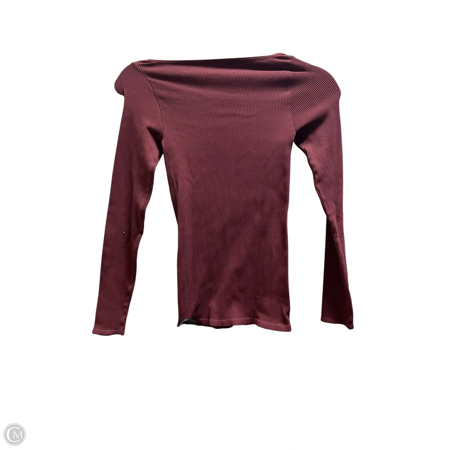 Top Long Sleeve By Free People In Maroon, Size: M
