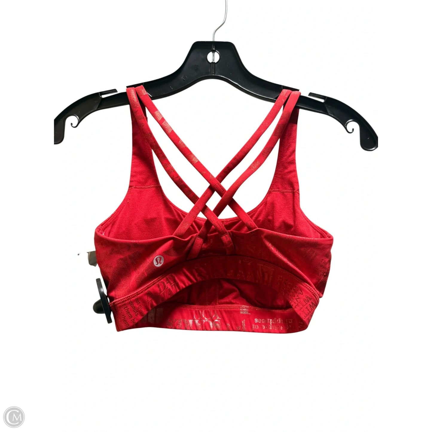 Athletic Bra By Lululemon In Red, Size: 4