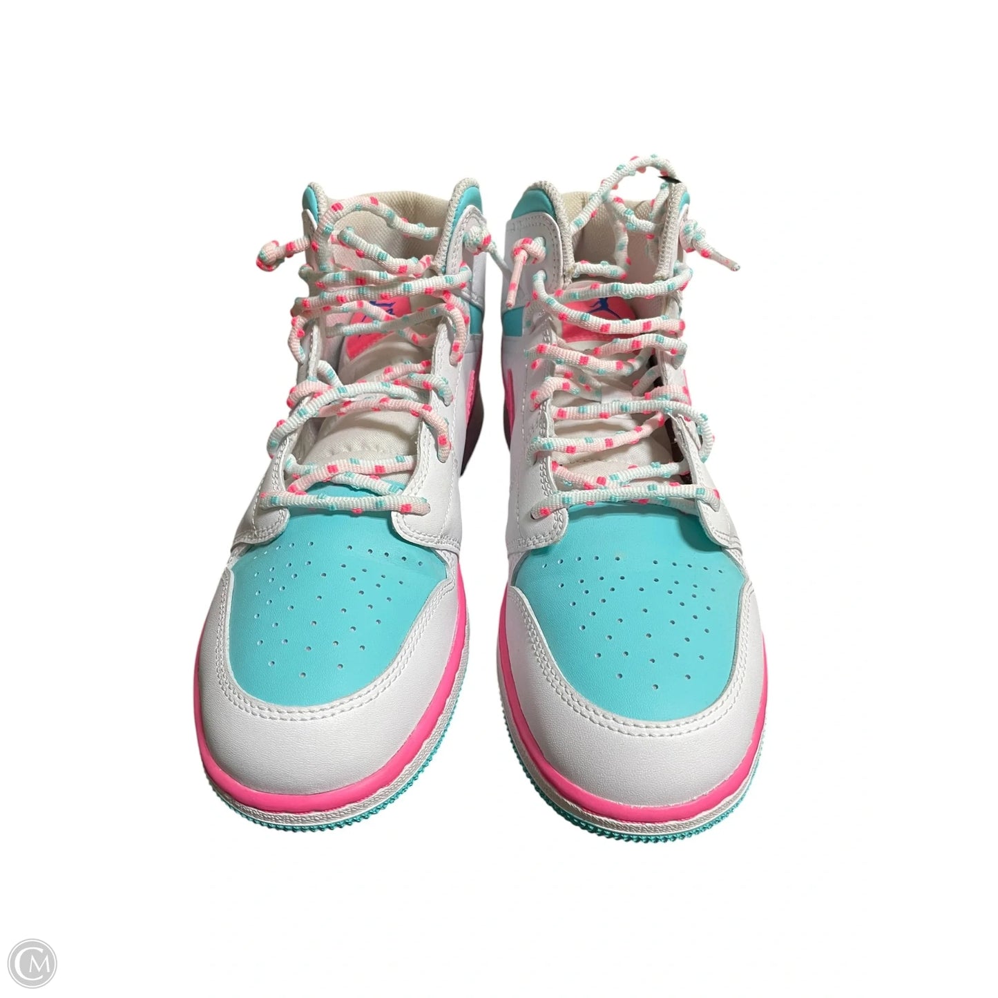 Shoes Luxury Designer By Jordan In White, Size: 8.5