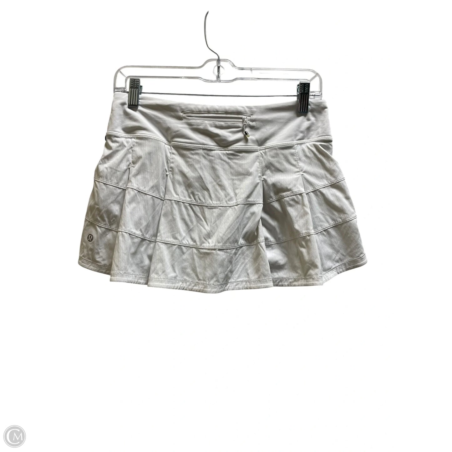 Athletic Skirt By Lululemon In White, Size: 6