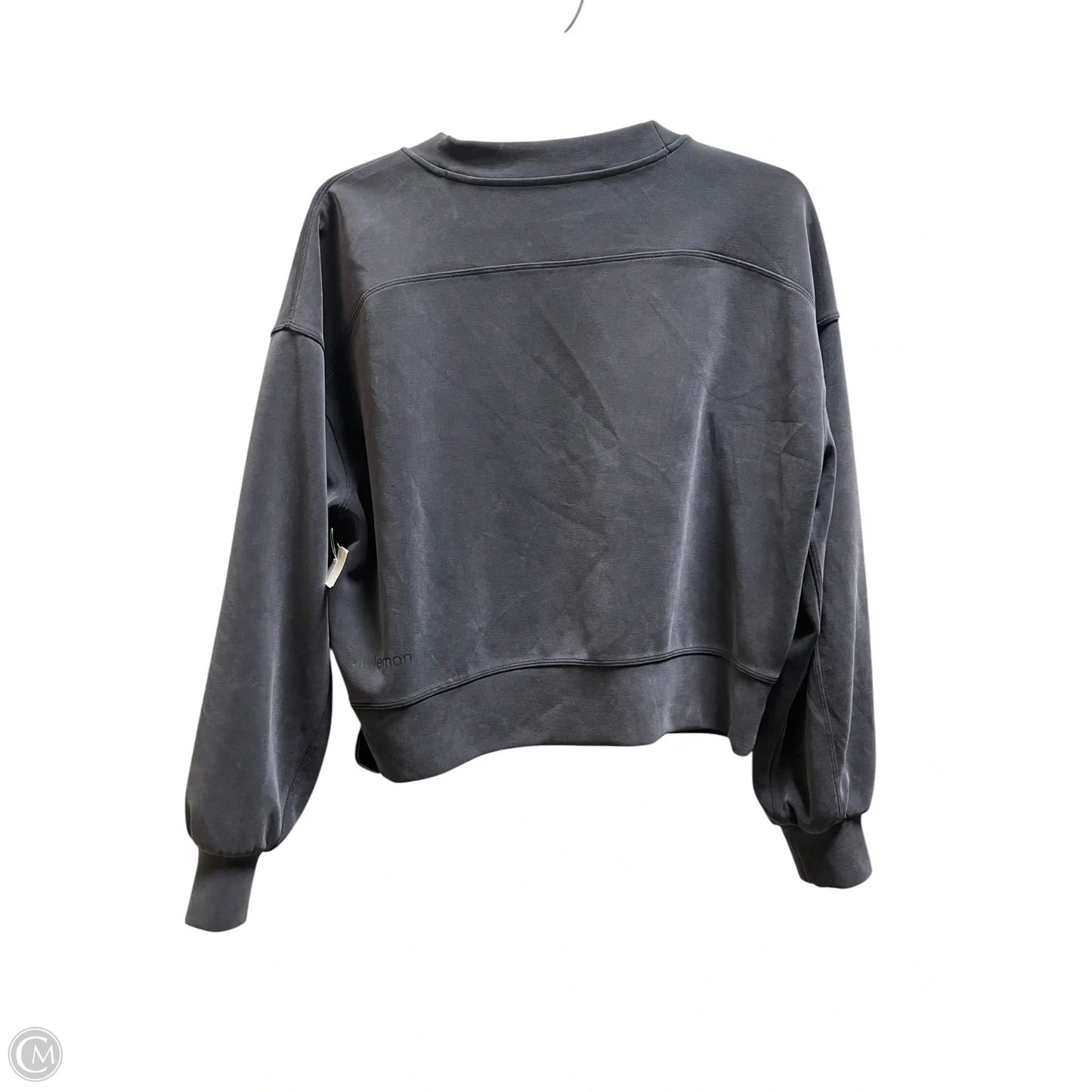 Athletic Sweatshirt Collar By Lululemon In Grey, Size: 4