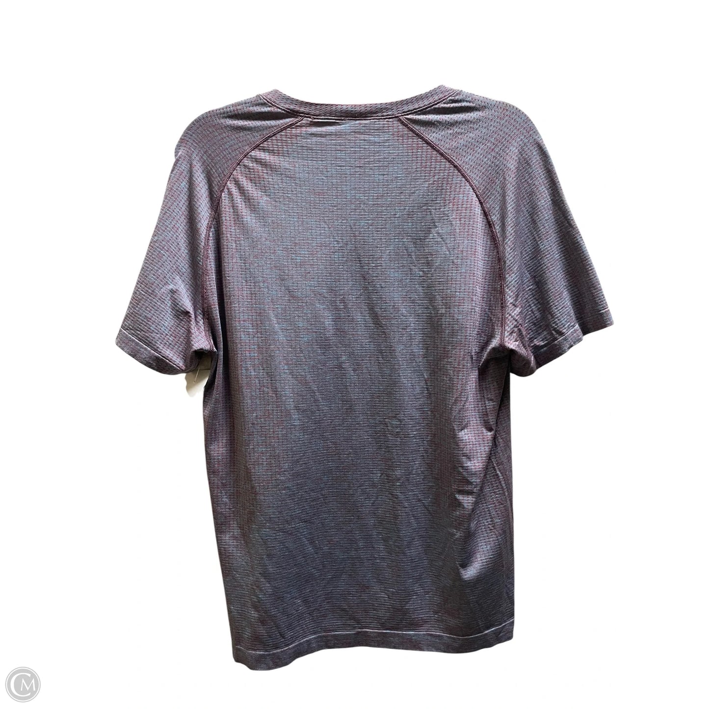 Athletic Top Short Sleeve By Lululemon In Blue, Size: L