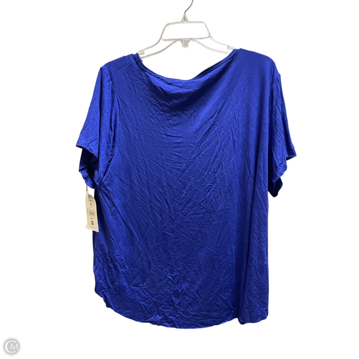 Top Short Sleeve By Arula In Blue, Size: 1x