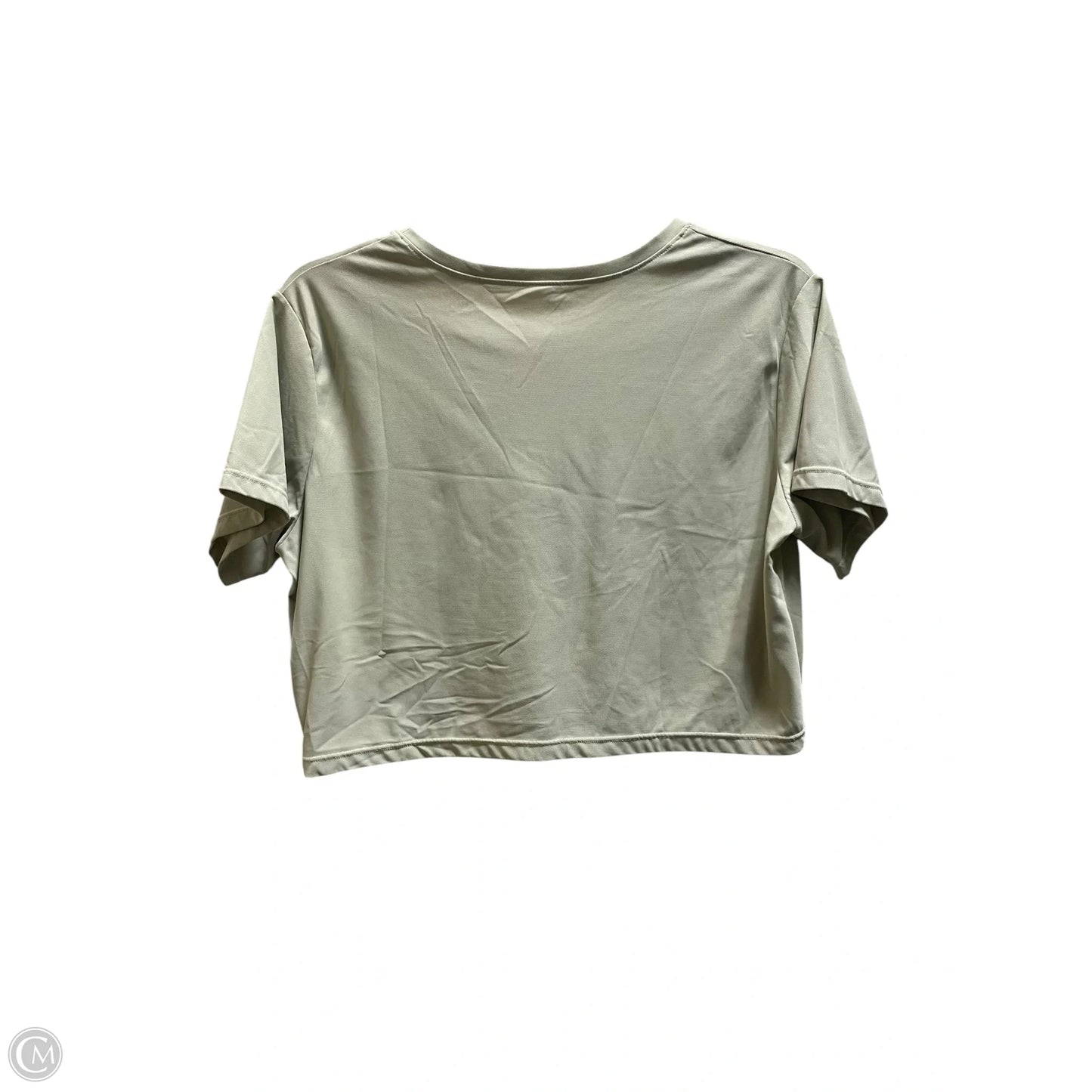 Athletic Top Short Sleeve By Alphalete In Green, Size: M