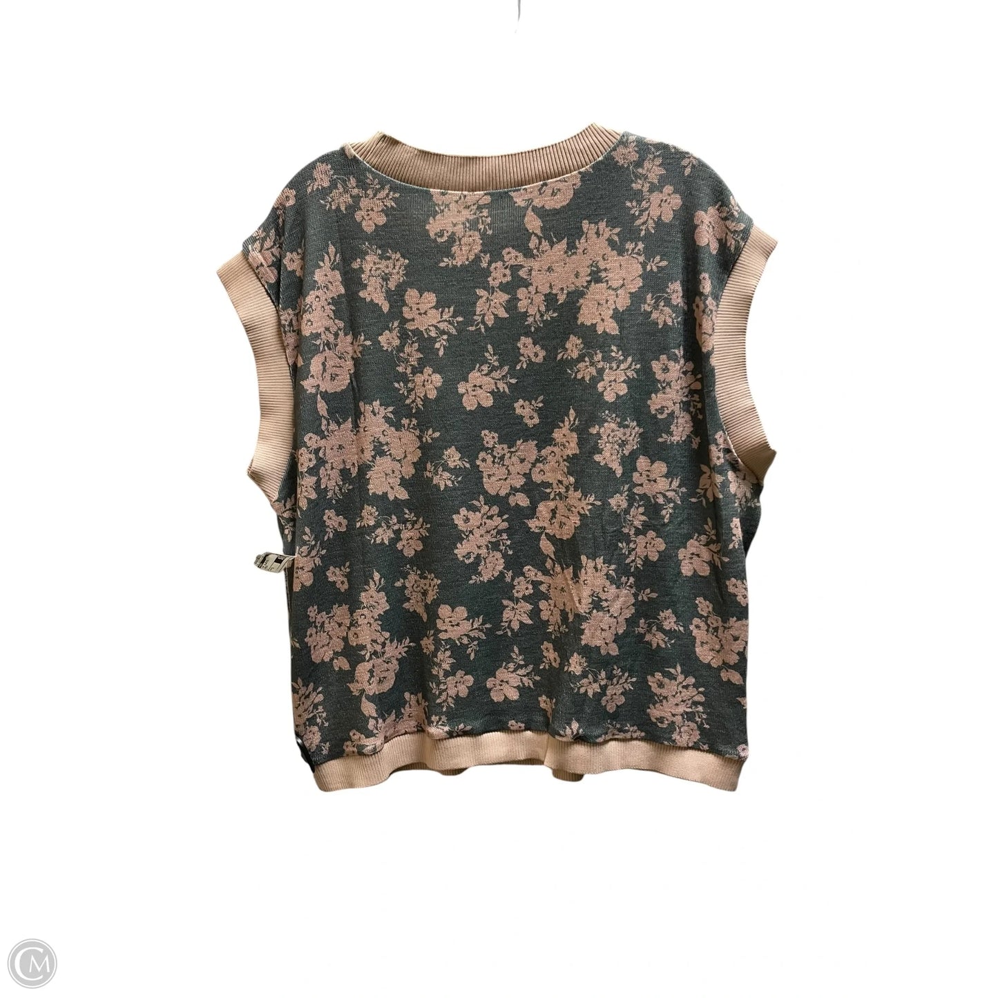 Top Sleeveless By Oddi In Green, Size: S