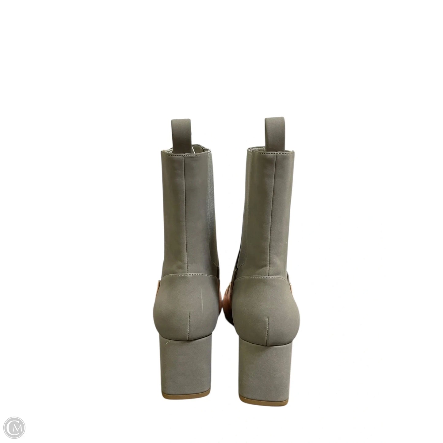 Boots Ankle Heels By Coconuts In Grey, Size: 8.5