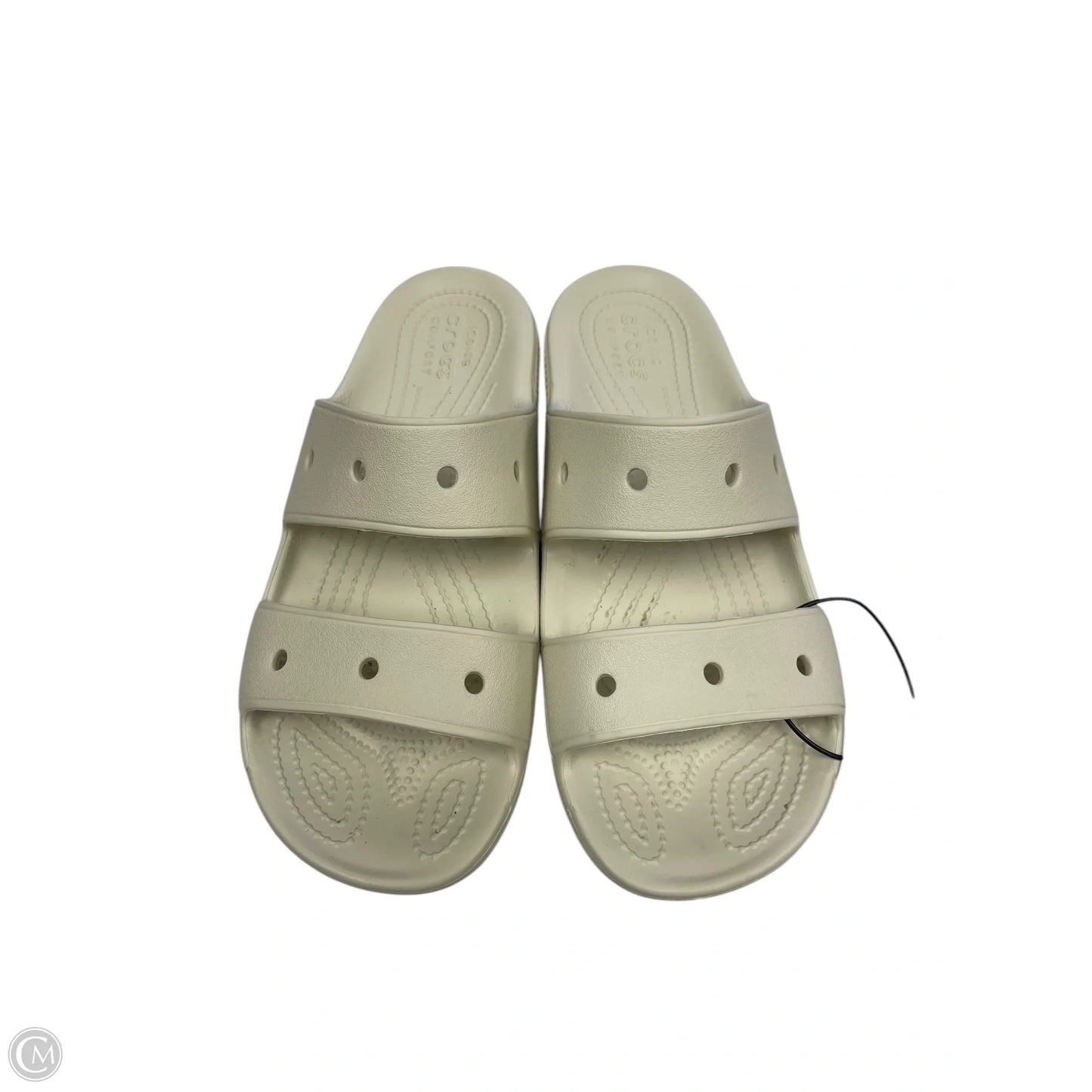 Sandals Flats By Crocs In Tan, Size: 9