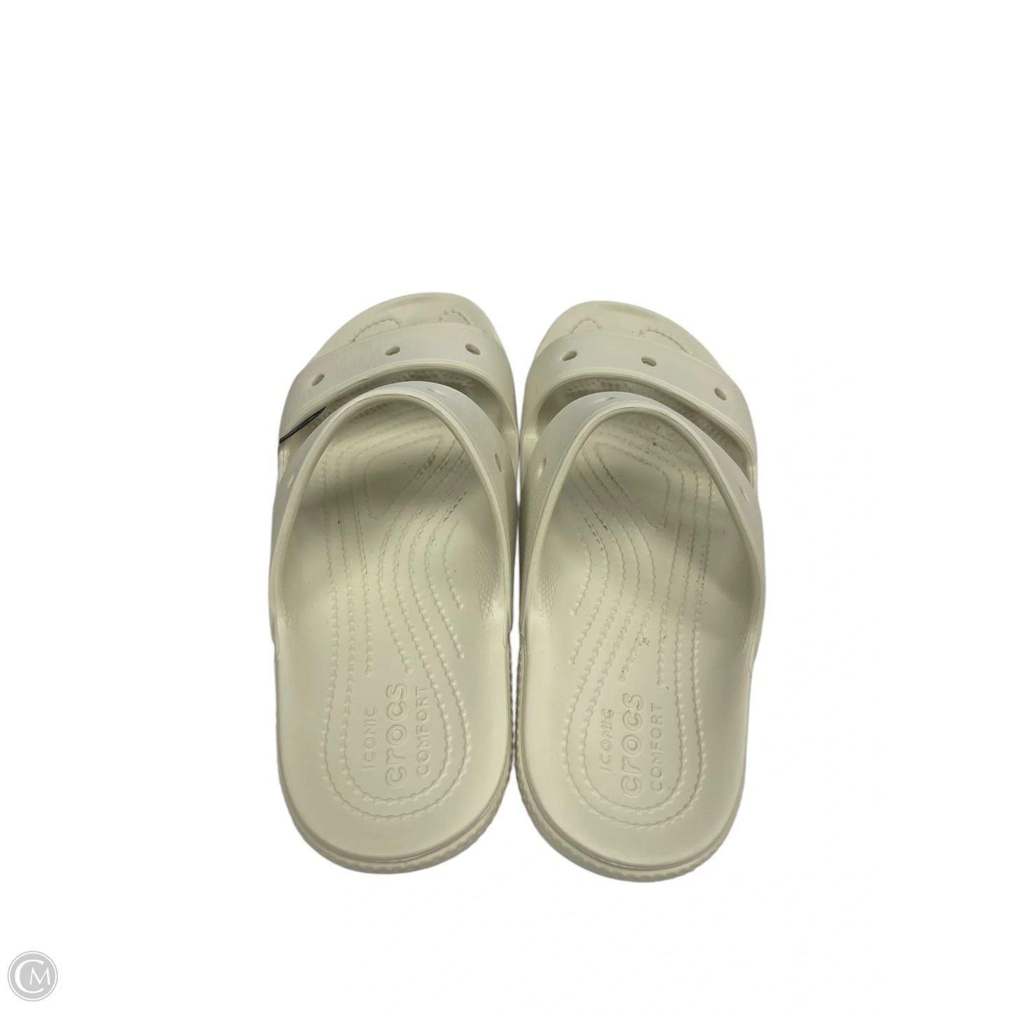 Sandals Flats By Crocs In Tan, Size: 9