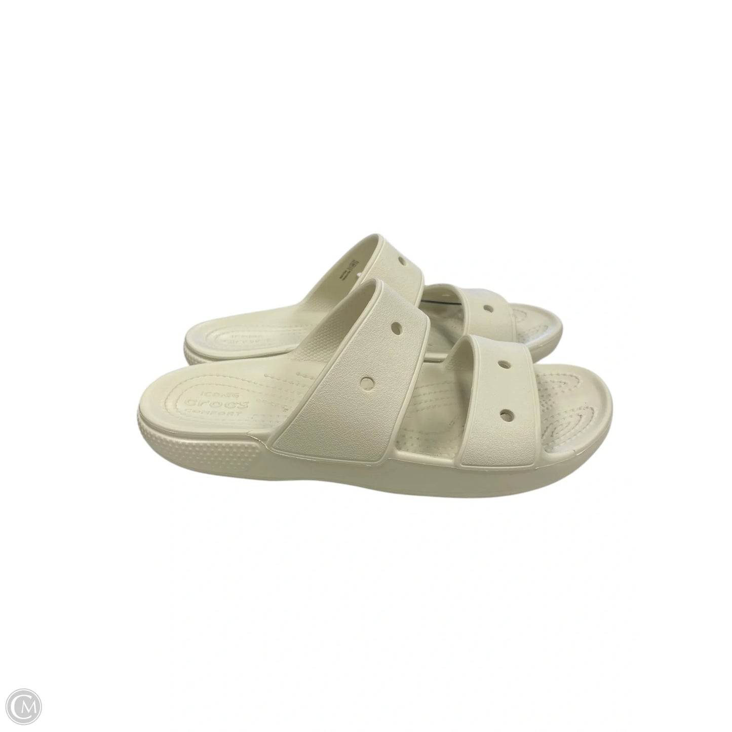 Sandals Flats By Crocs In Tan, Size: 9