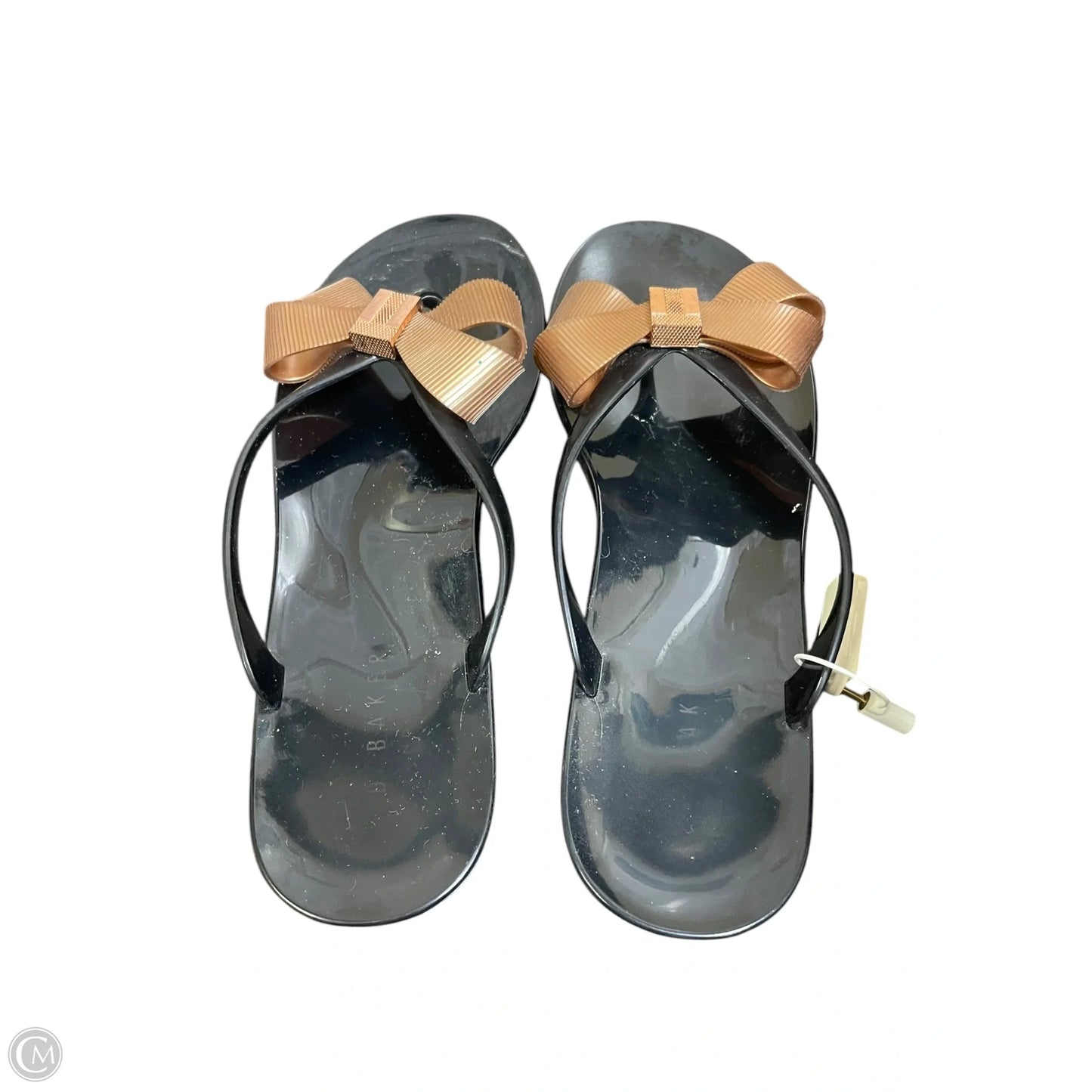 Sandals Flip Flops By Ted Baker In Black, Size: 6
