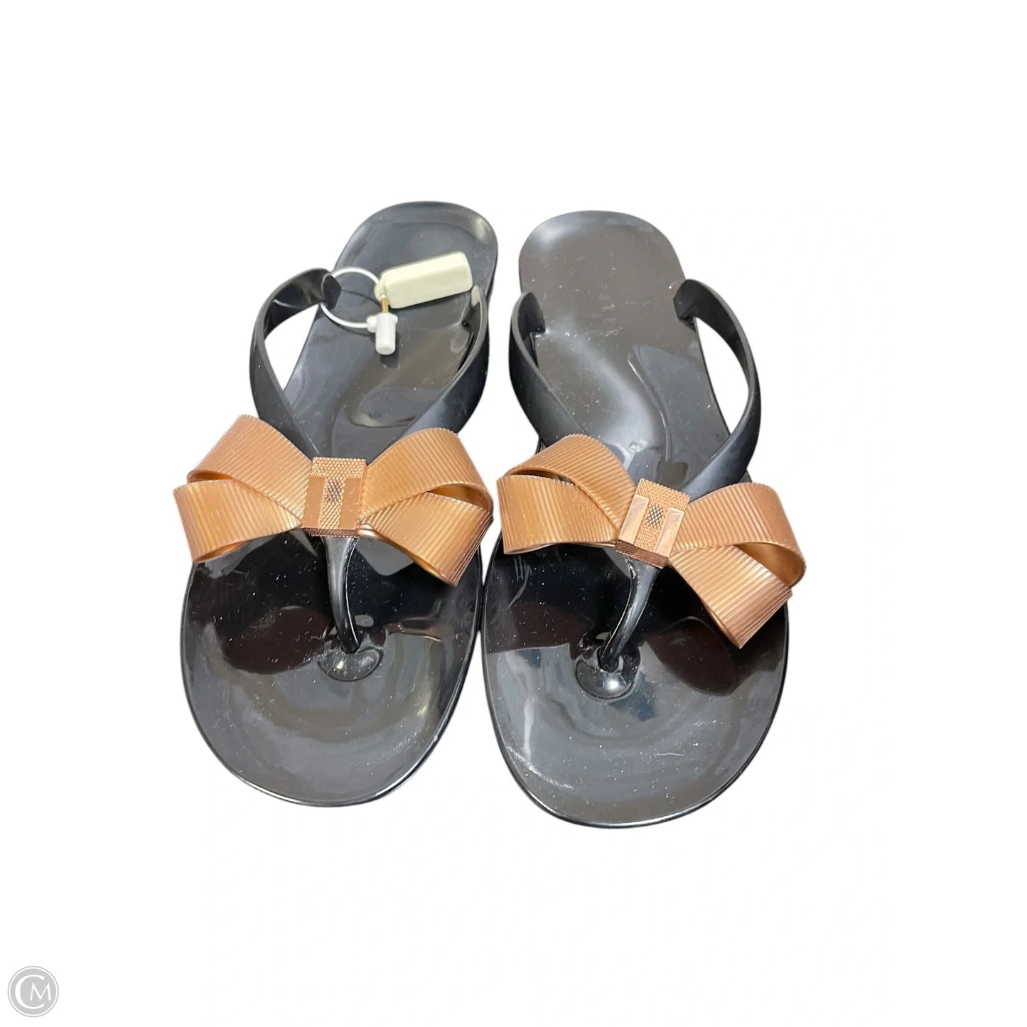 Sandals Flip Flops By Ted Baker In Black, Size: 6