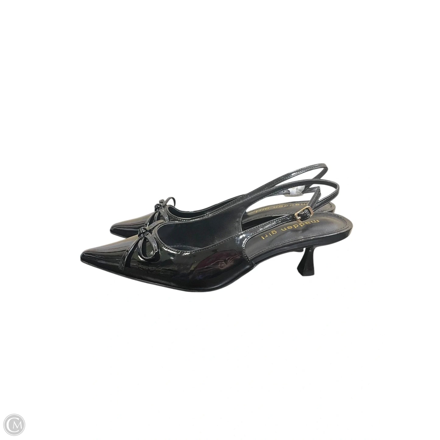 Sandals Heels Kitten By Madden Girl In Black, Size: 6.5