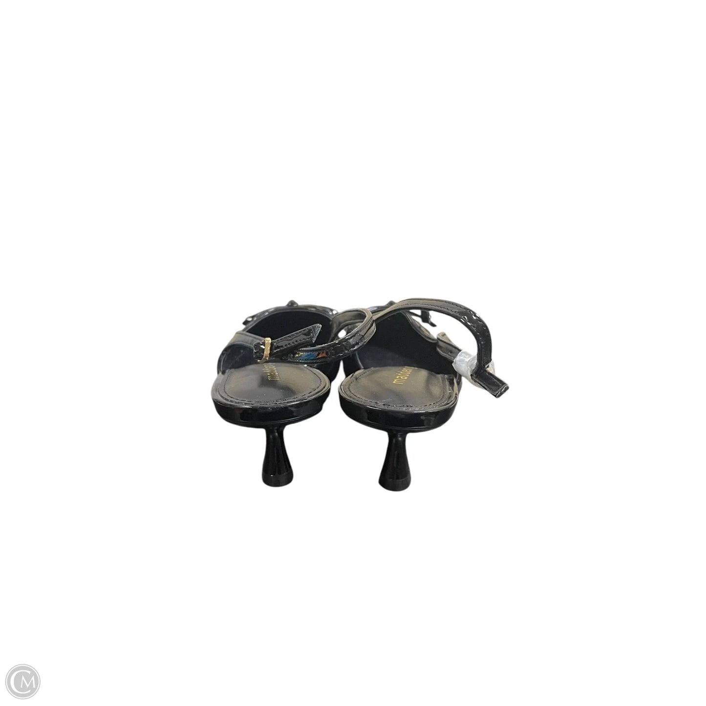 Sandals Heels Kitten By Madden Girl In Black, Size: 6.5