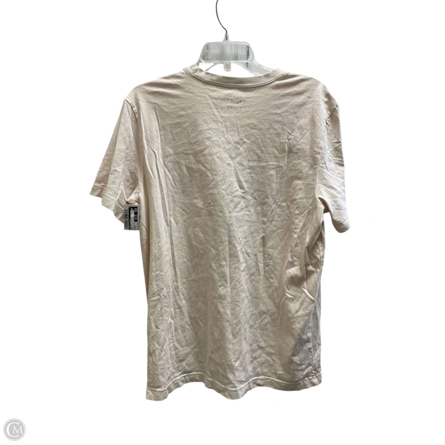 Top Short Sleeve By Life Is Good In Tan, Size: M