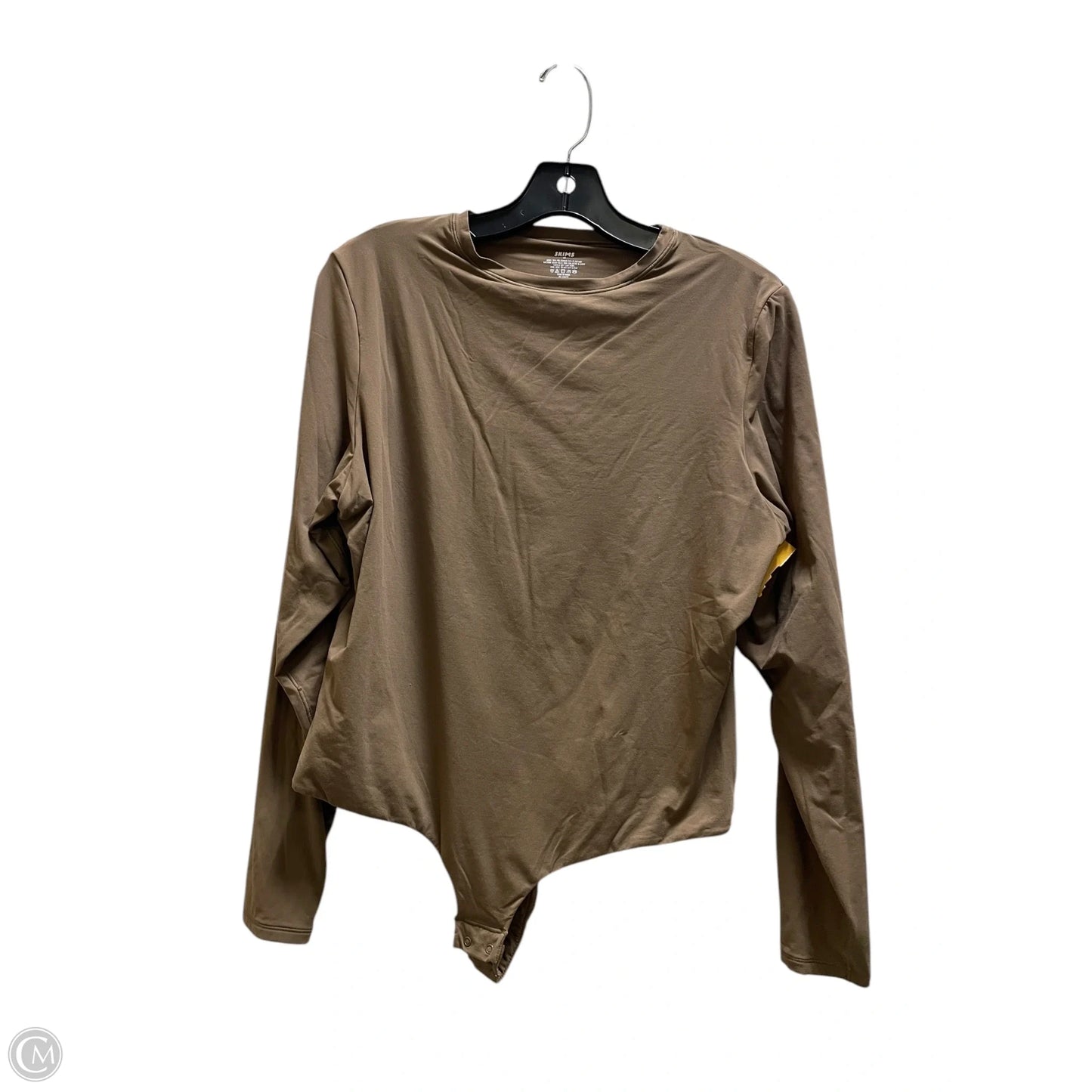 Top Long Sleeve By Skims In Brown, Size: 3x