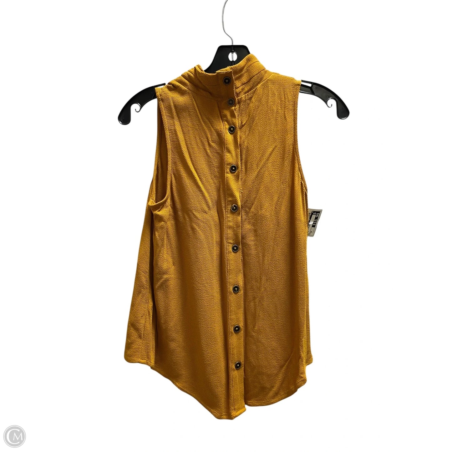 Top Sleeveless By Maeve In Yellow, Size: Xs