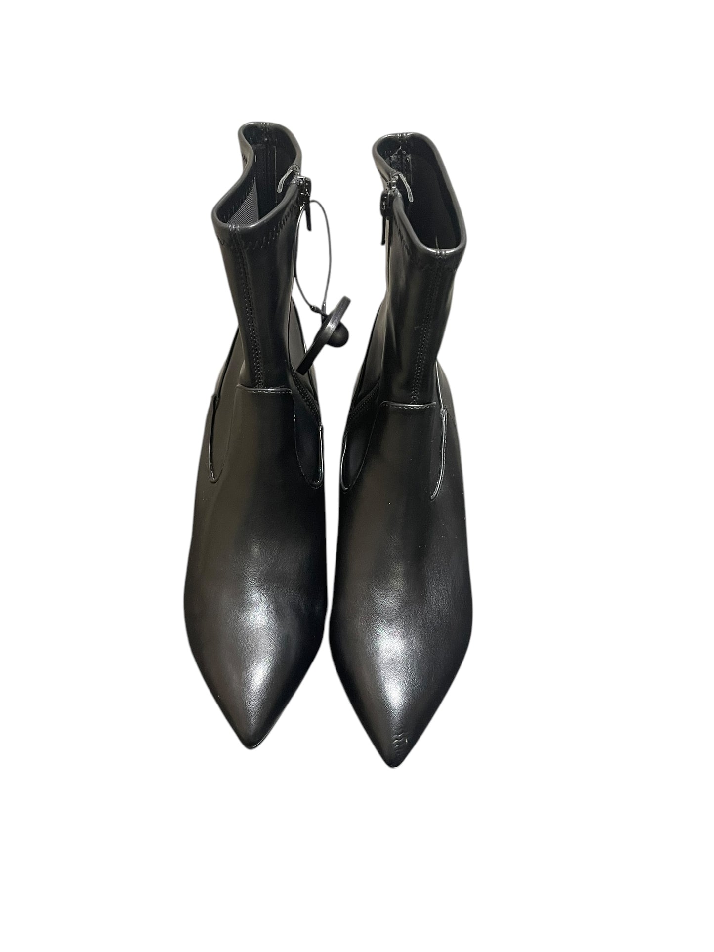 Boots Ankle Heels By Dv In Black, Size: 8