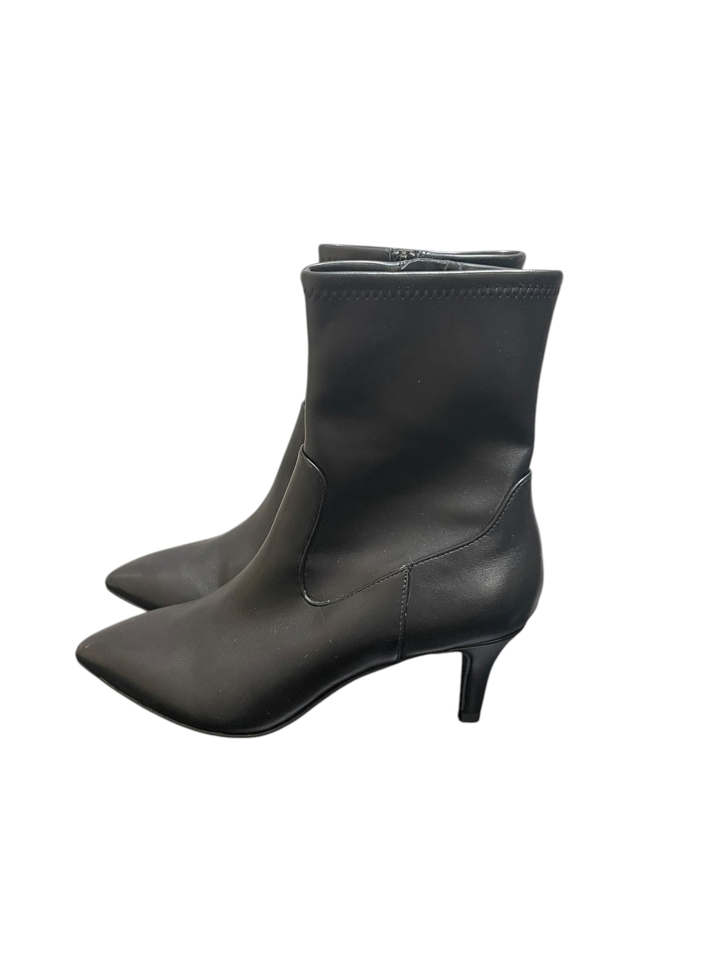 Boots Ankle Heels By Dv In Black, Size: 8