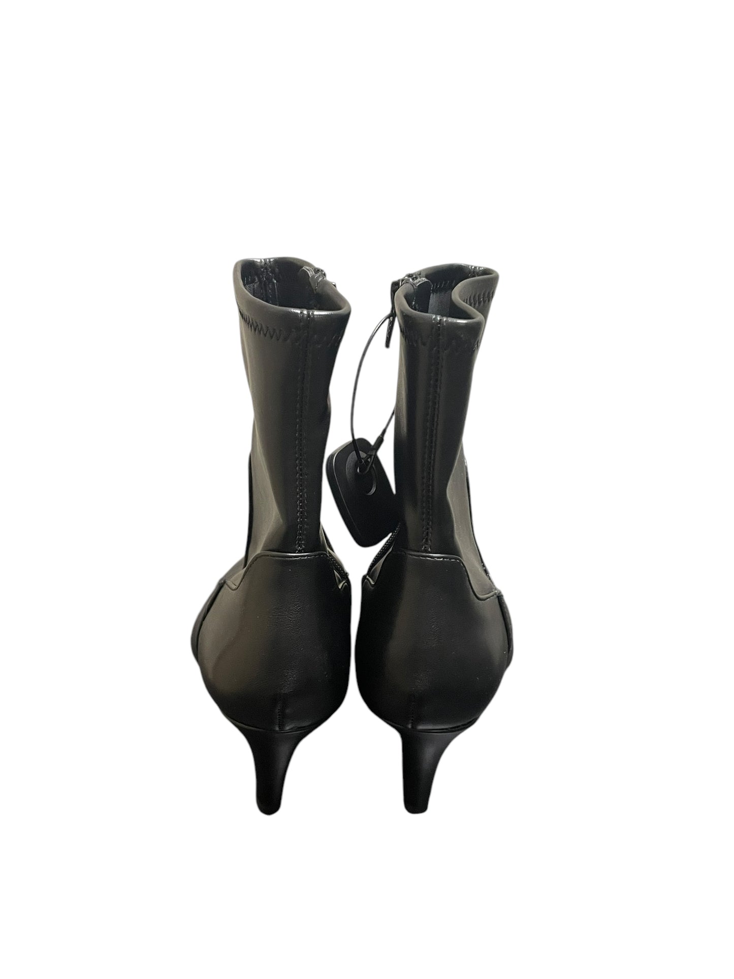 Boots Ankle Heels By Dv In Black, Size: 8