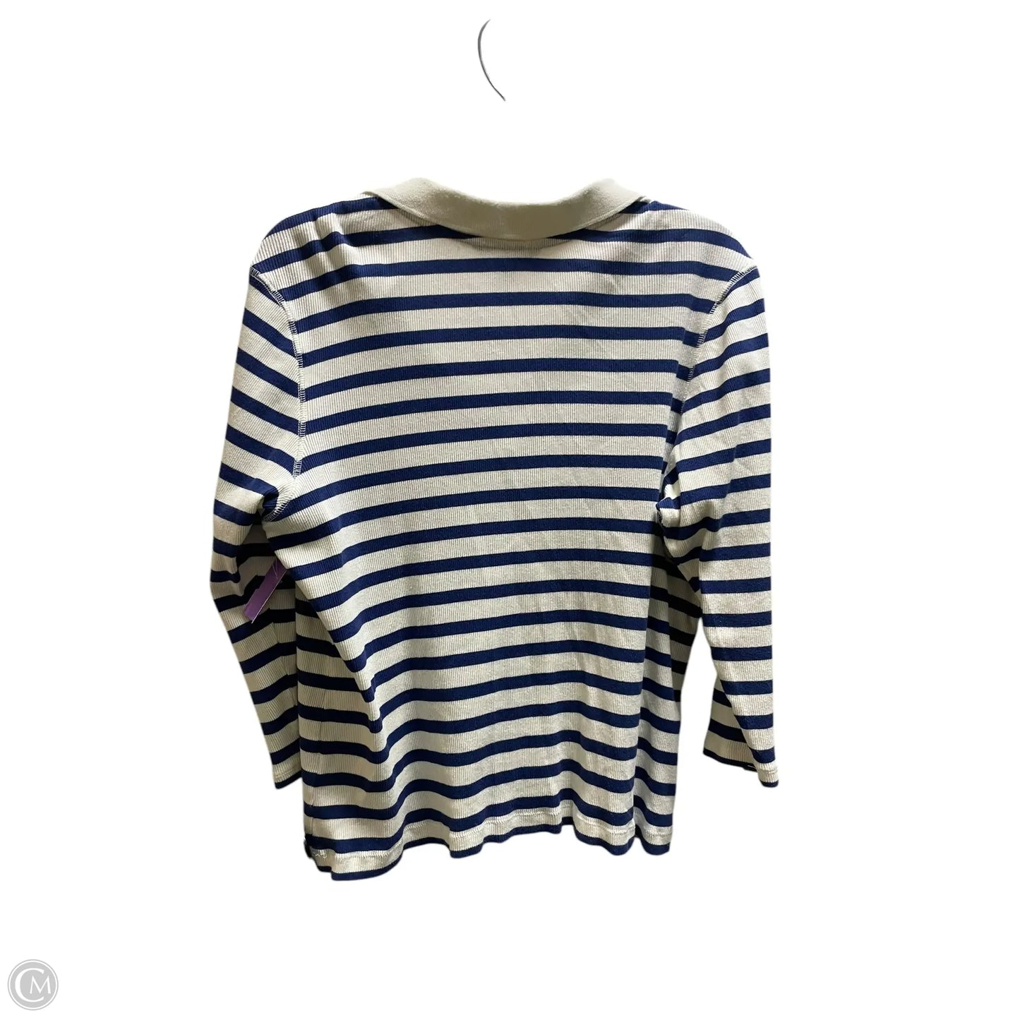 Top Long Sleeve By Tommy Hilfiger In Striped Pattern, Size: Xl