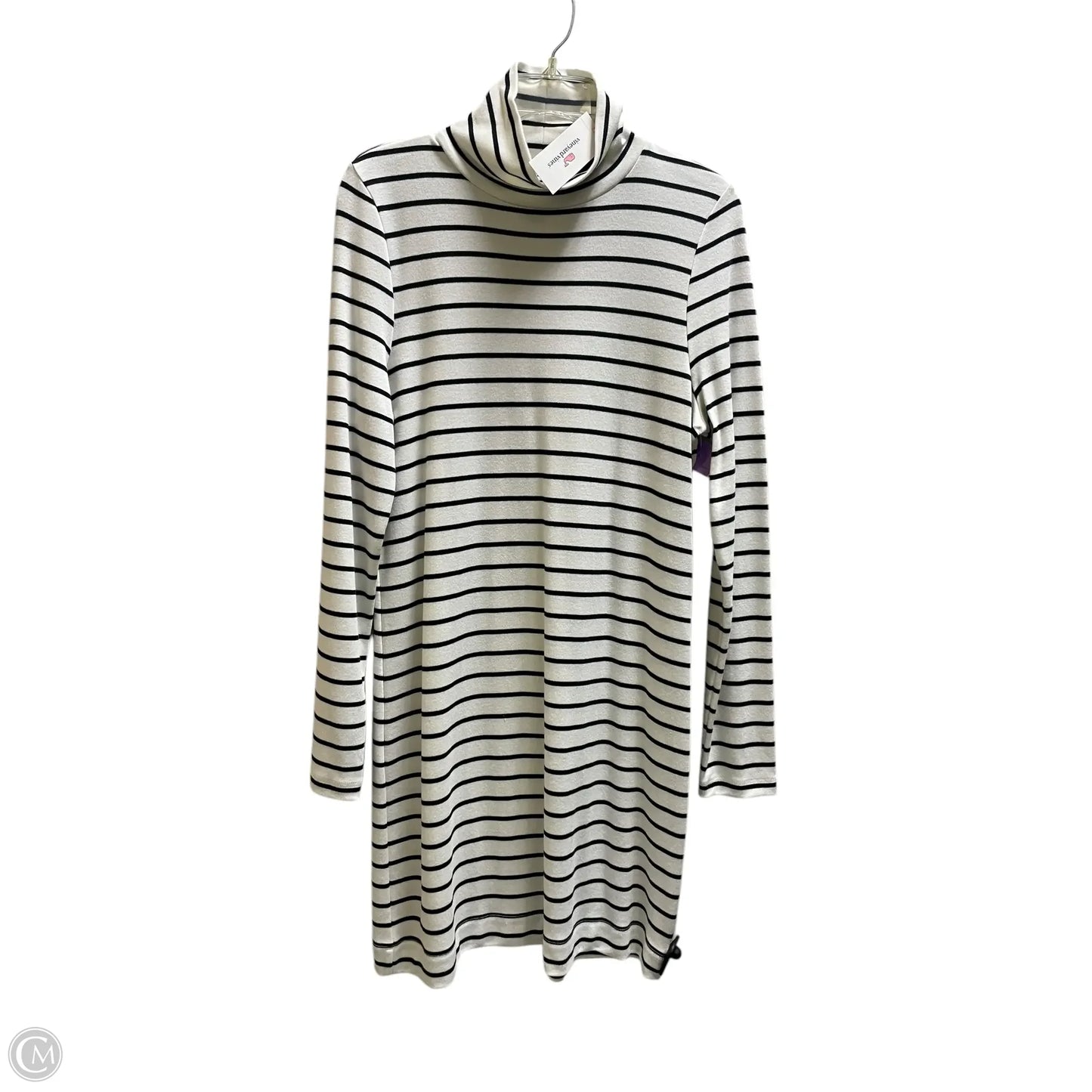 Dress Casual Midi By Vineyard Vines In Striped Pattern, Size: L