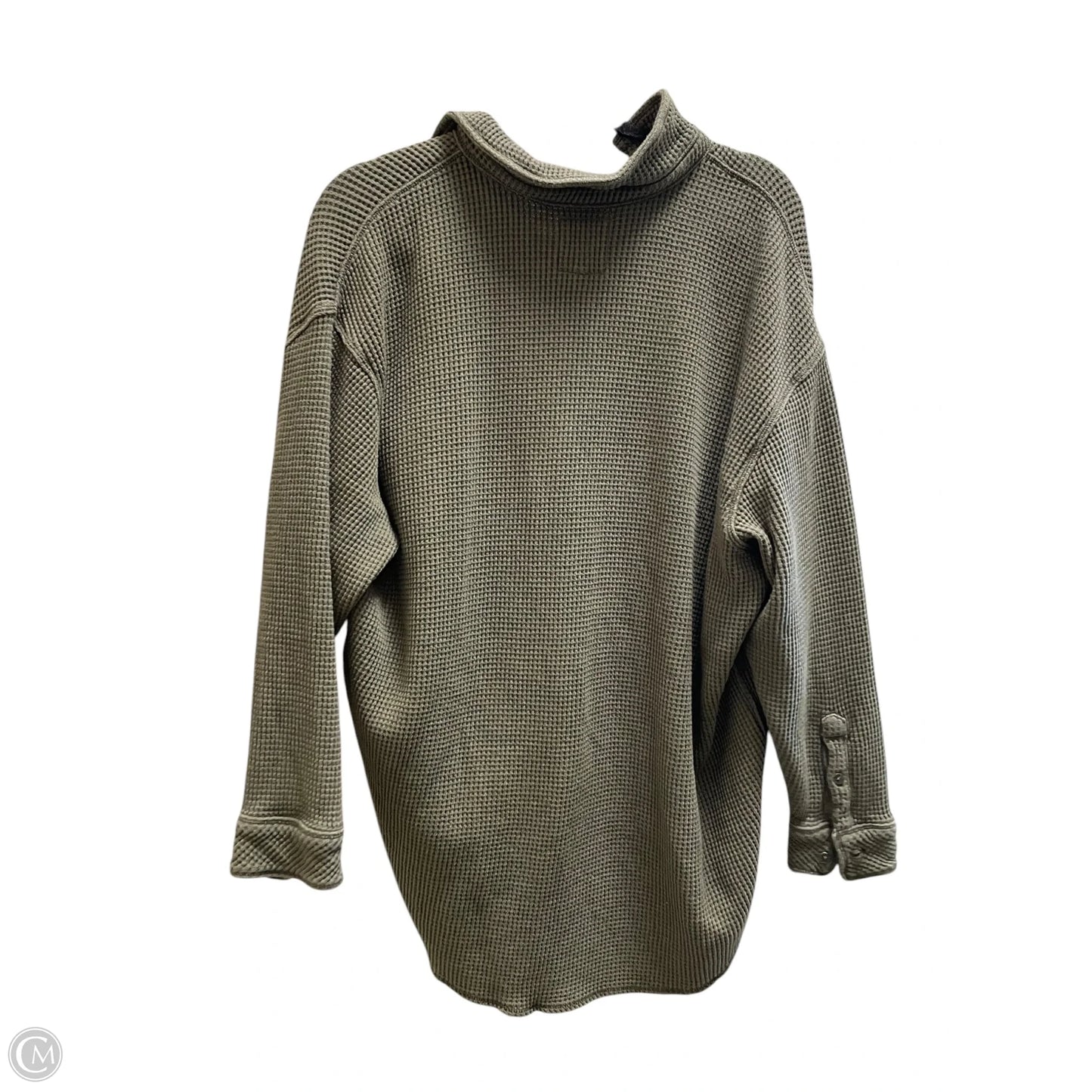 Top Long Sleeve By Aerie In Green, Size: S