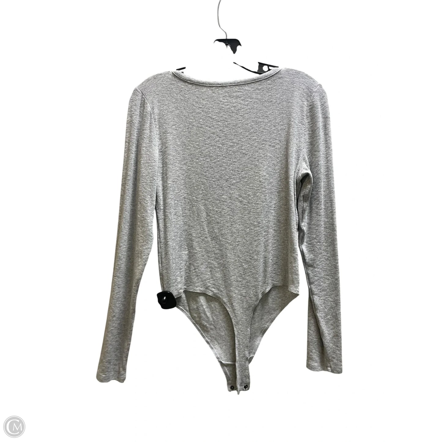 Top Long Sleeve By Aerie In Grey, Size: L