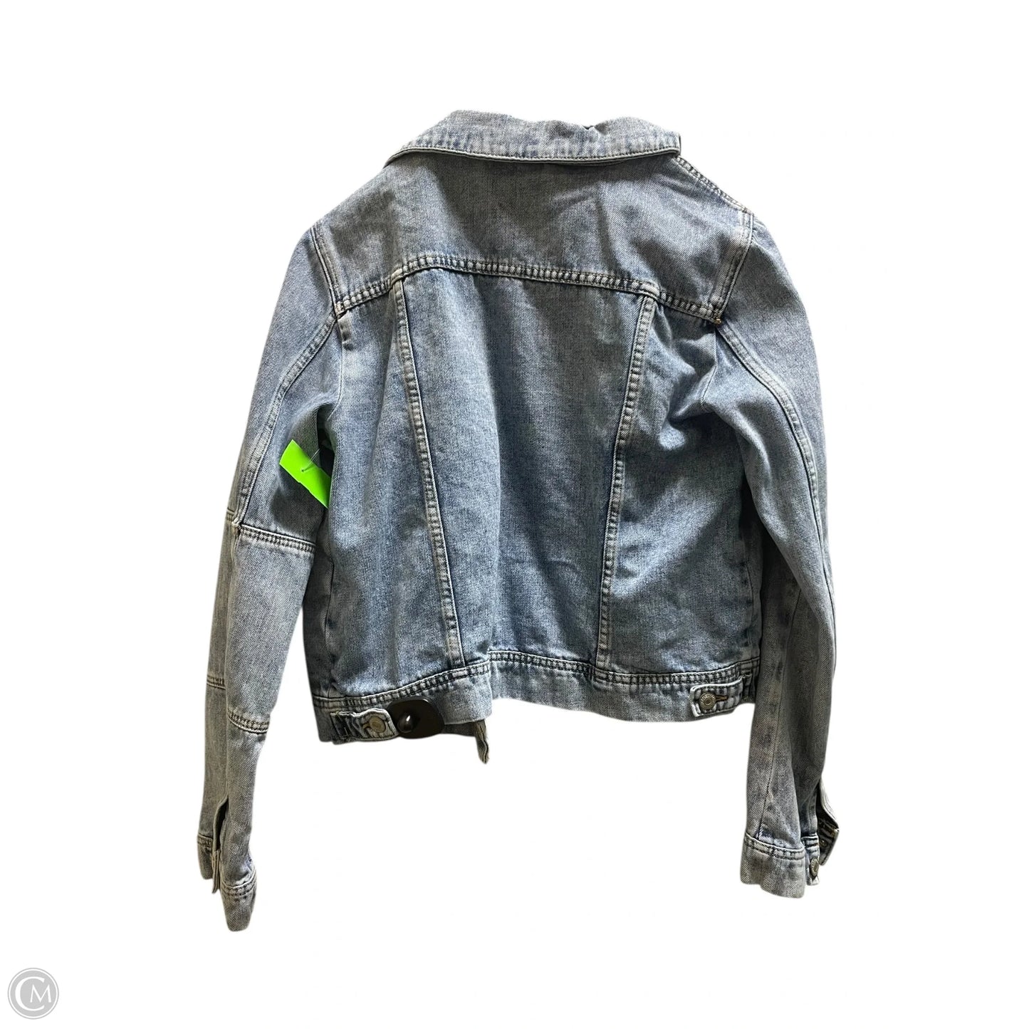 Jacket Denim By Free People In Blue Denim, Size: M