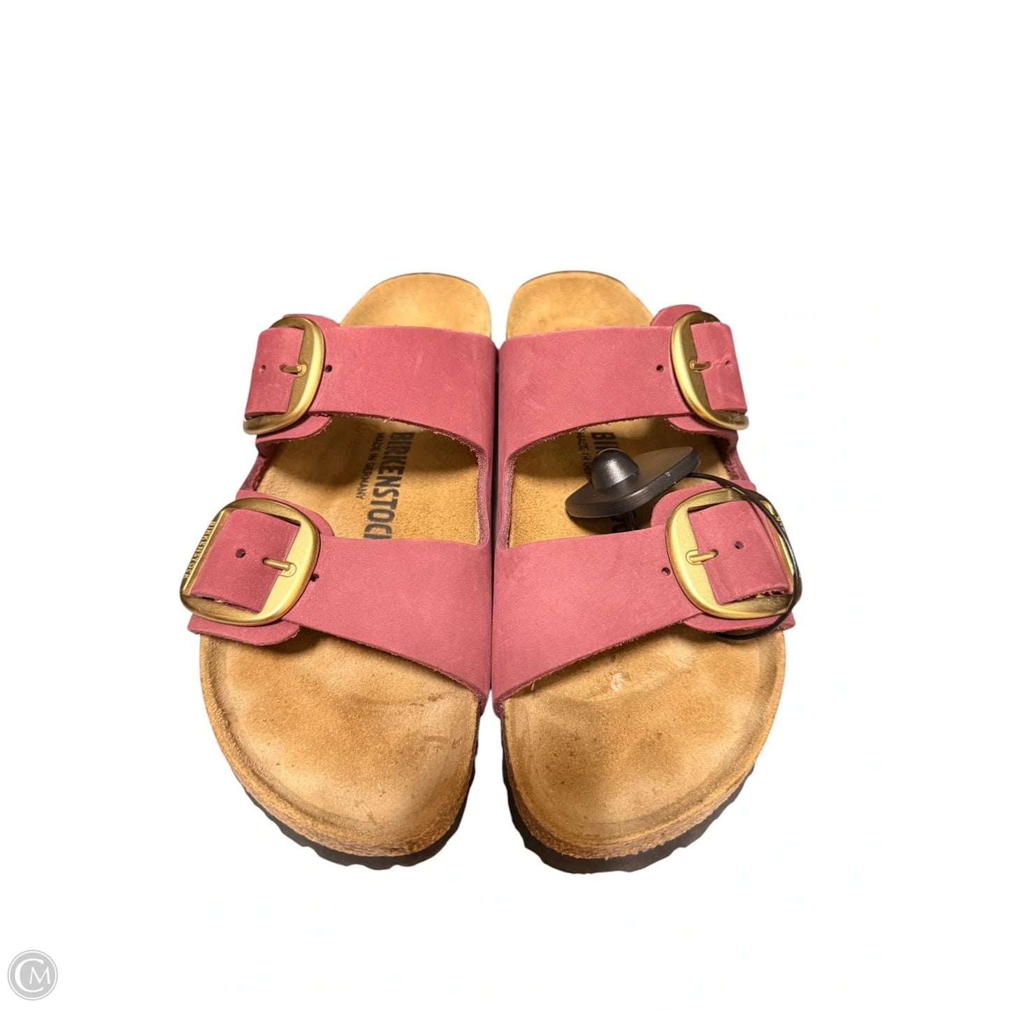 Sandals Flats By Birkenstock In Maroon, Size: 8