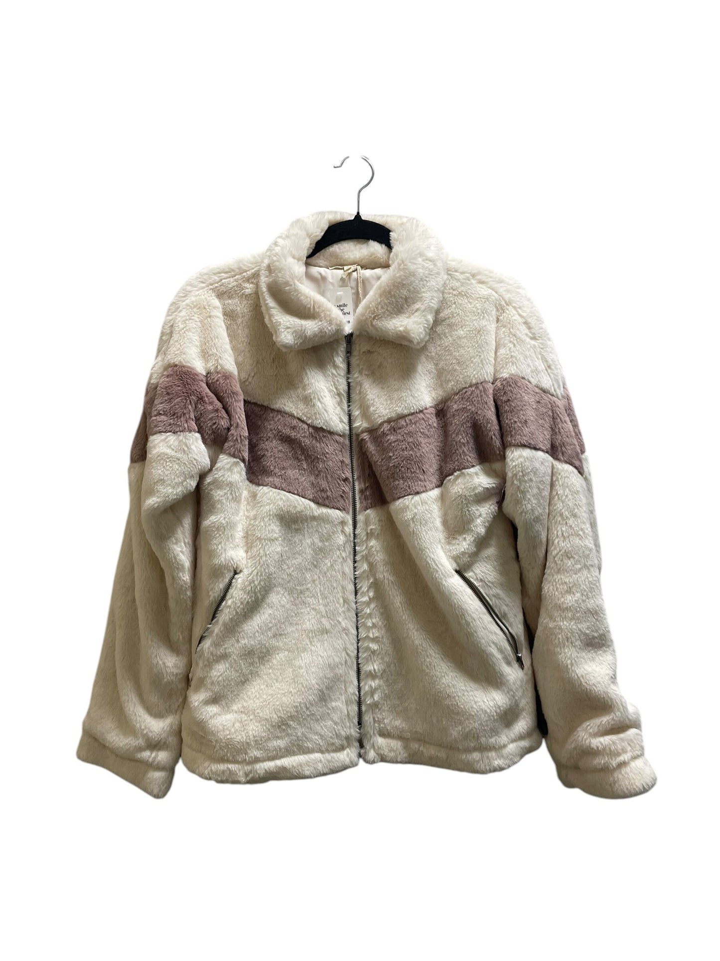Coat Faux Fur & Sherpa By Mystree Size: S