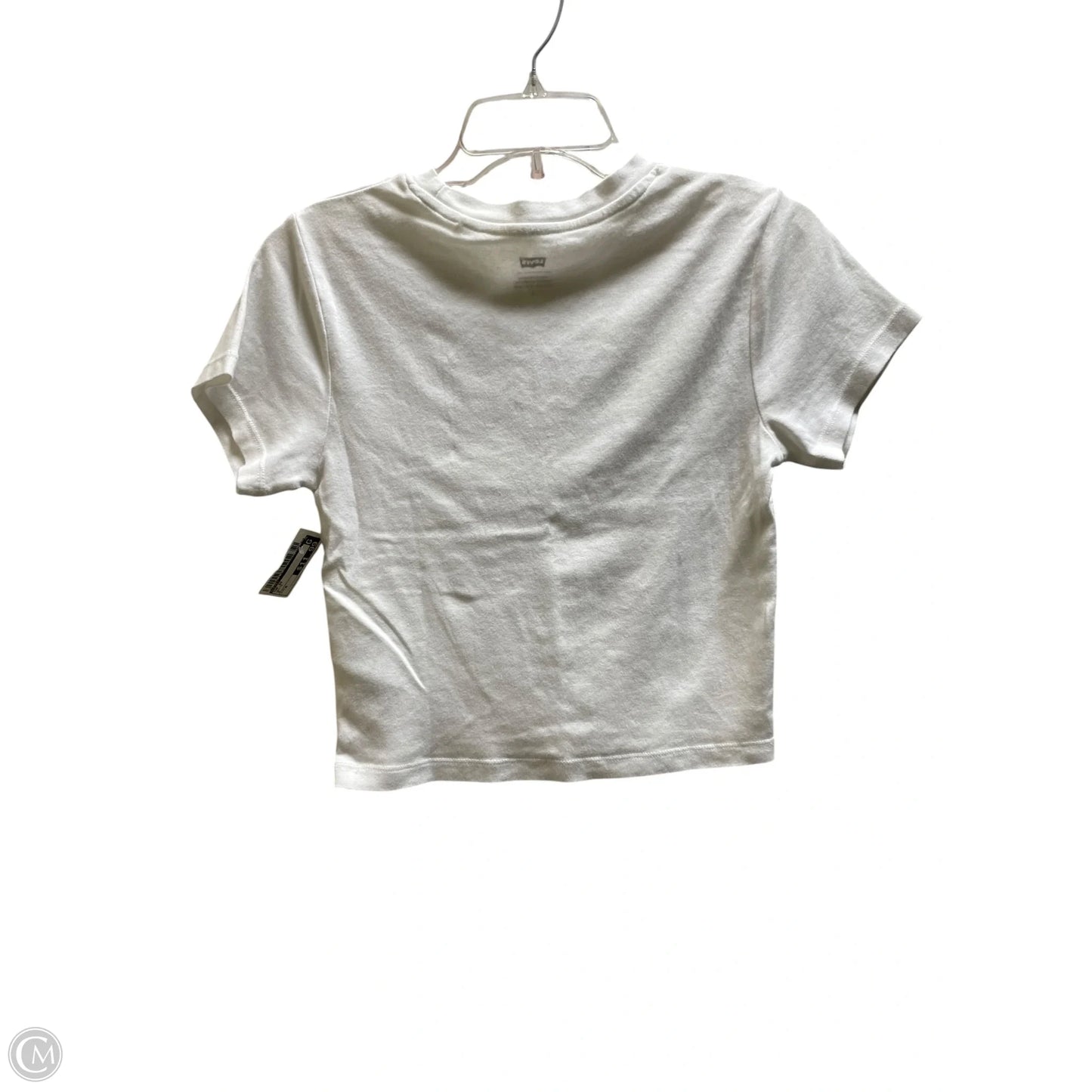 Top Short Sleeve By Levis In White, Size: M